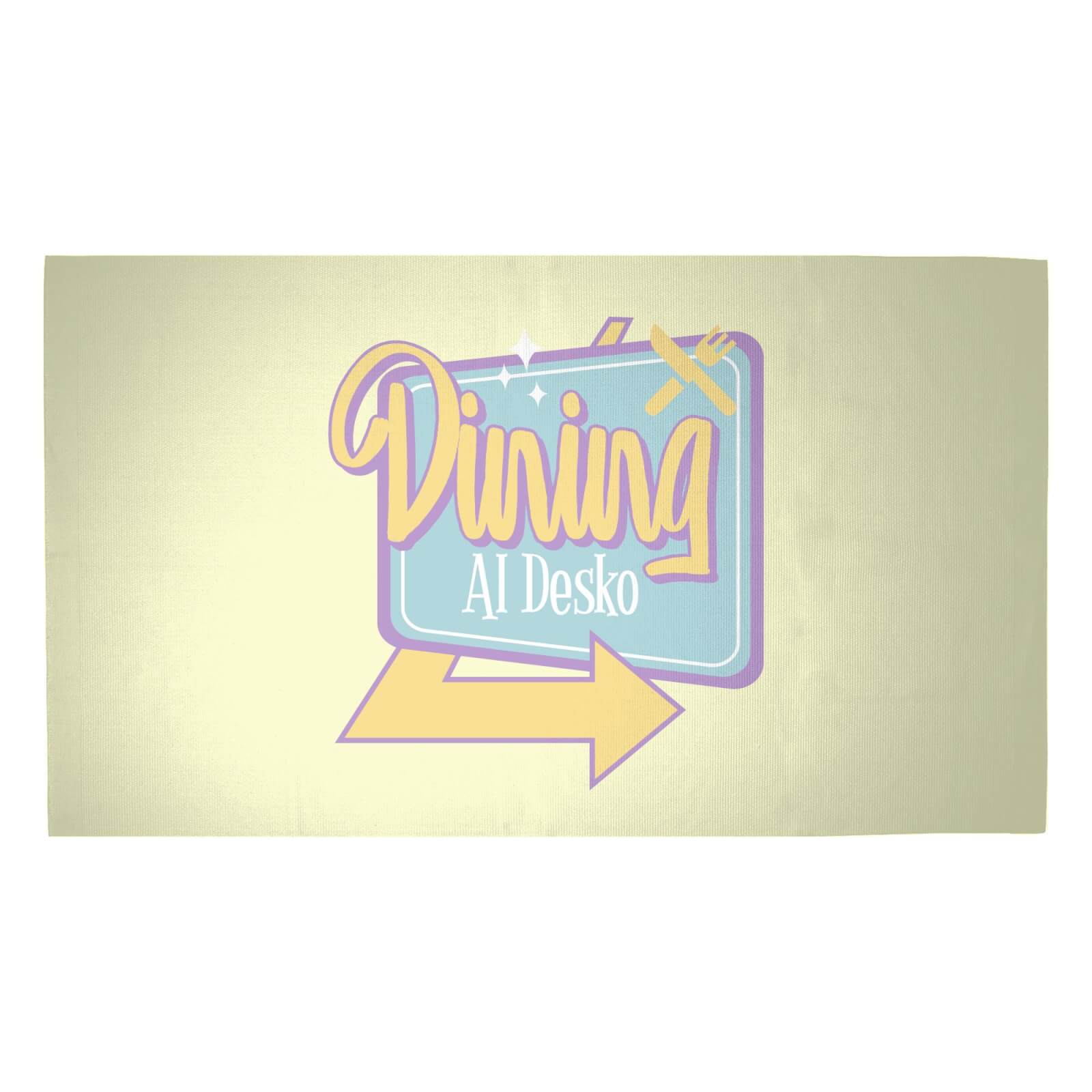 Dining Al Desko 60s Woven Rug - Medium