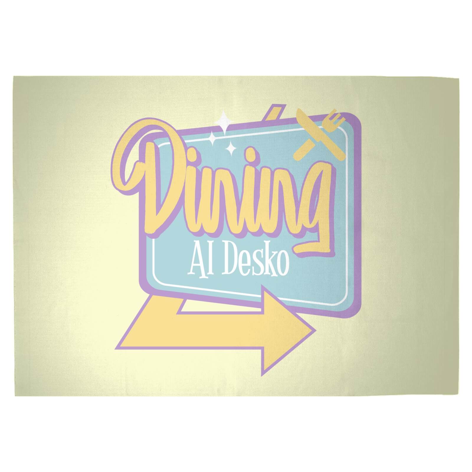 Dining Al Desko 60s Woven Rug - Large