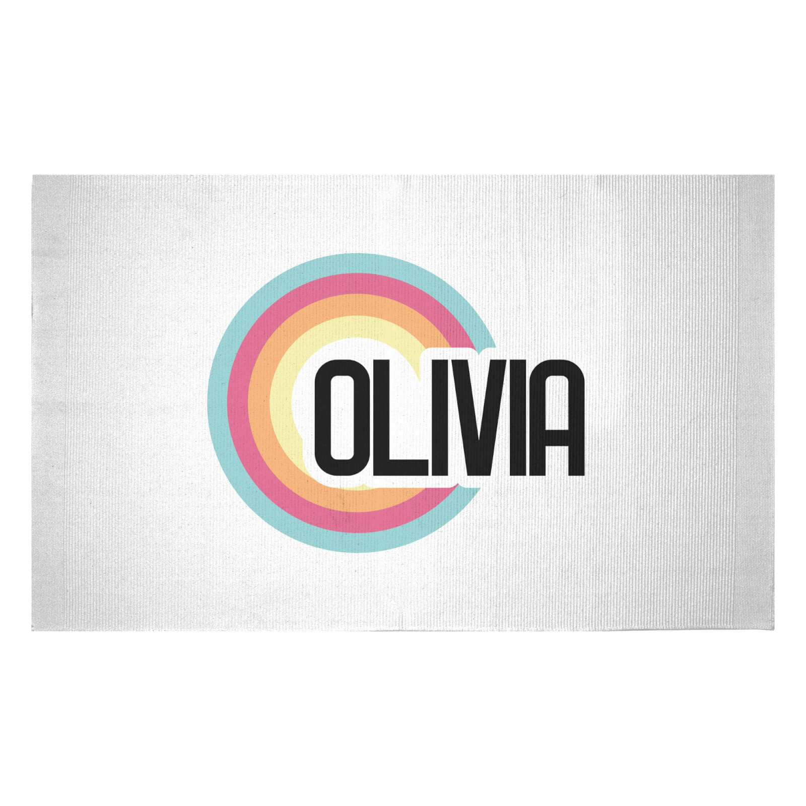 Olivia Rainbow Woven Rug - Small