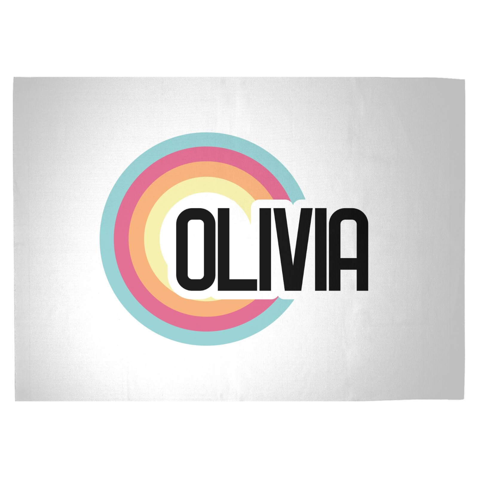 Olivia Rainbow Woven Rug - Large
