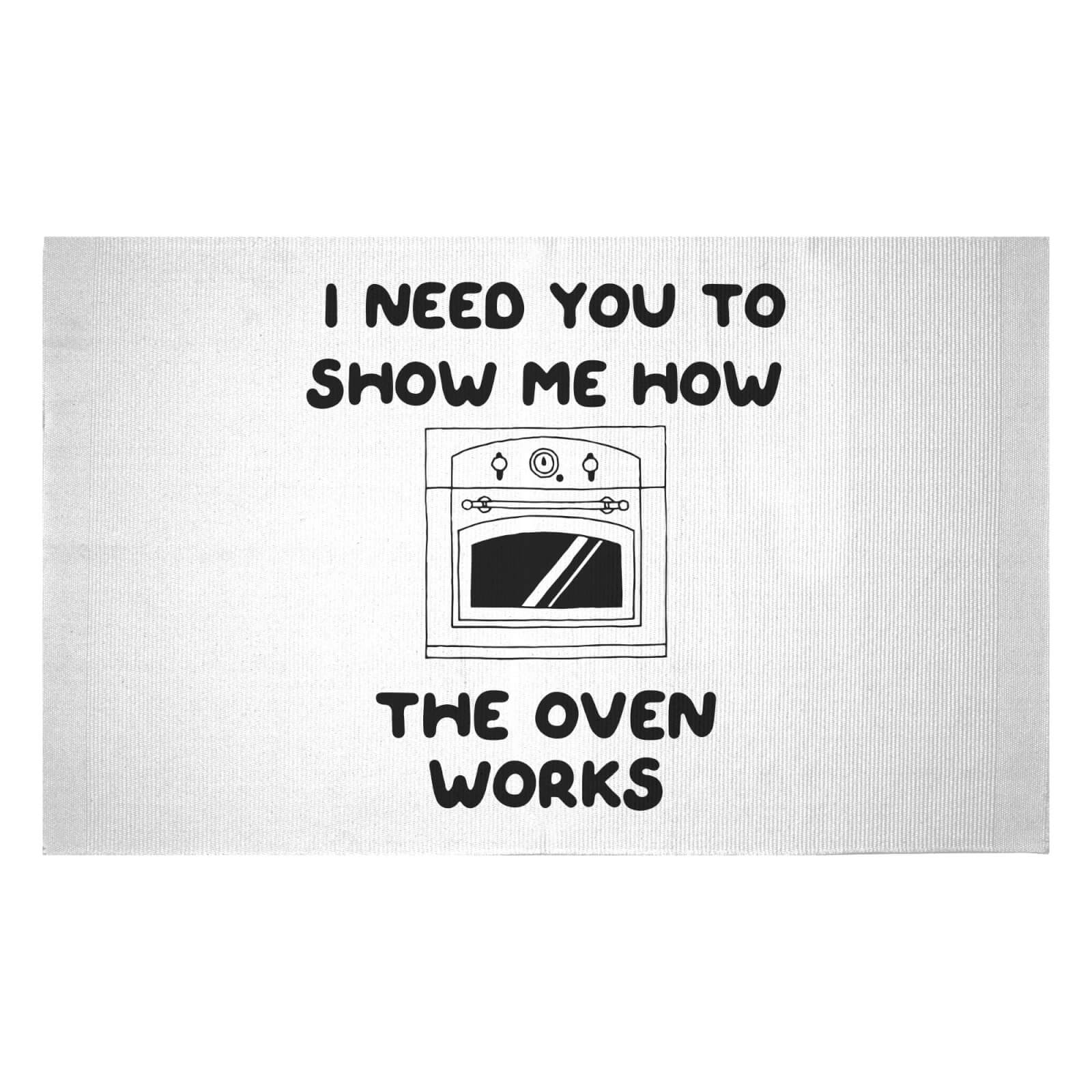 I Need You To Show Me How The Oven Works Woven Rug - Small