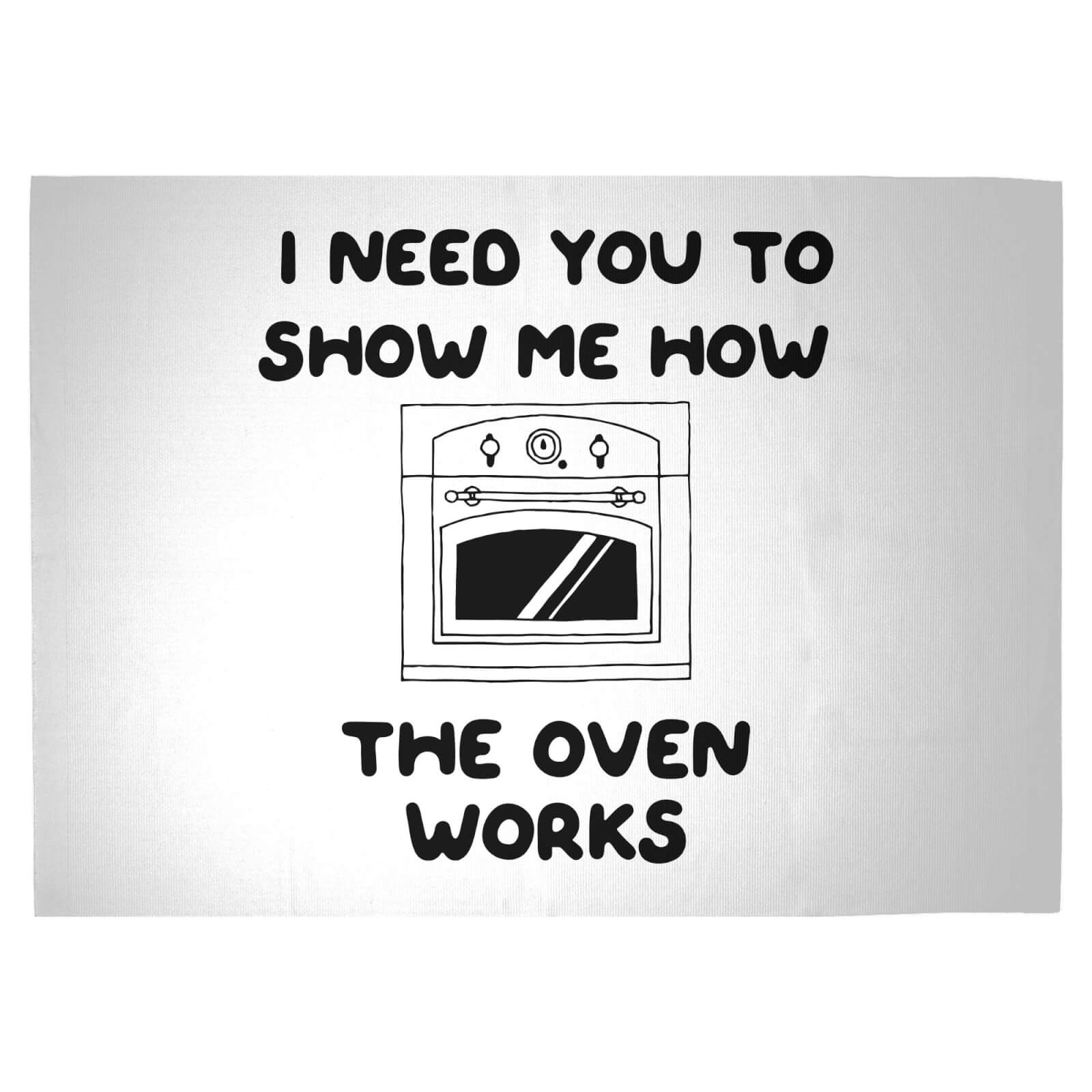 I Need You To Show Me How The Oven Works Woven Rug - Large