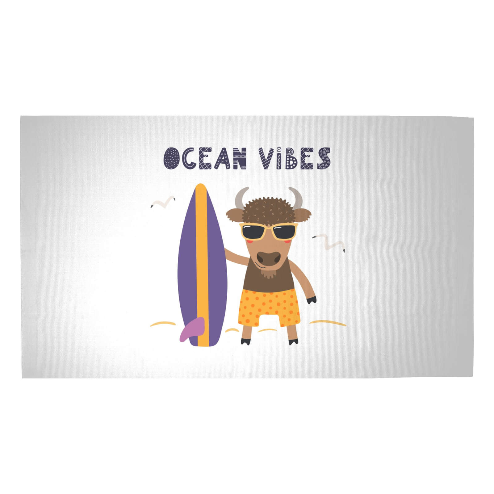 Ocean Vibes Woven Rug - Medium