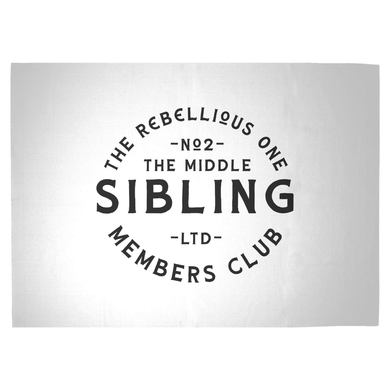 The Middle Sibling The Rebellious One Woven Rug - Large