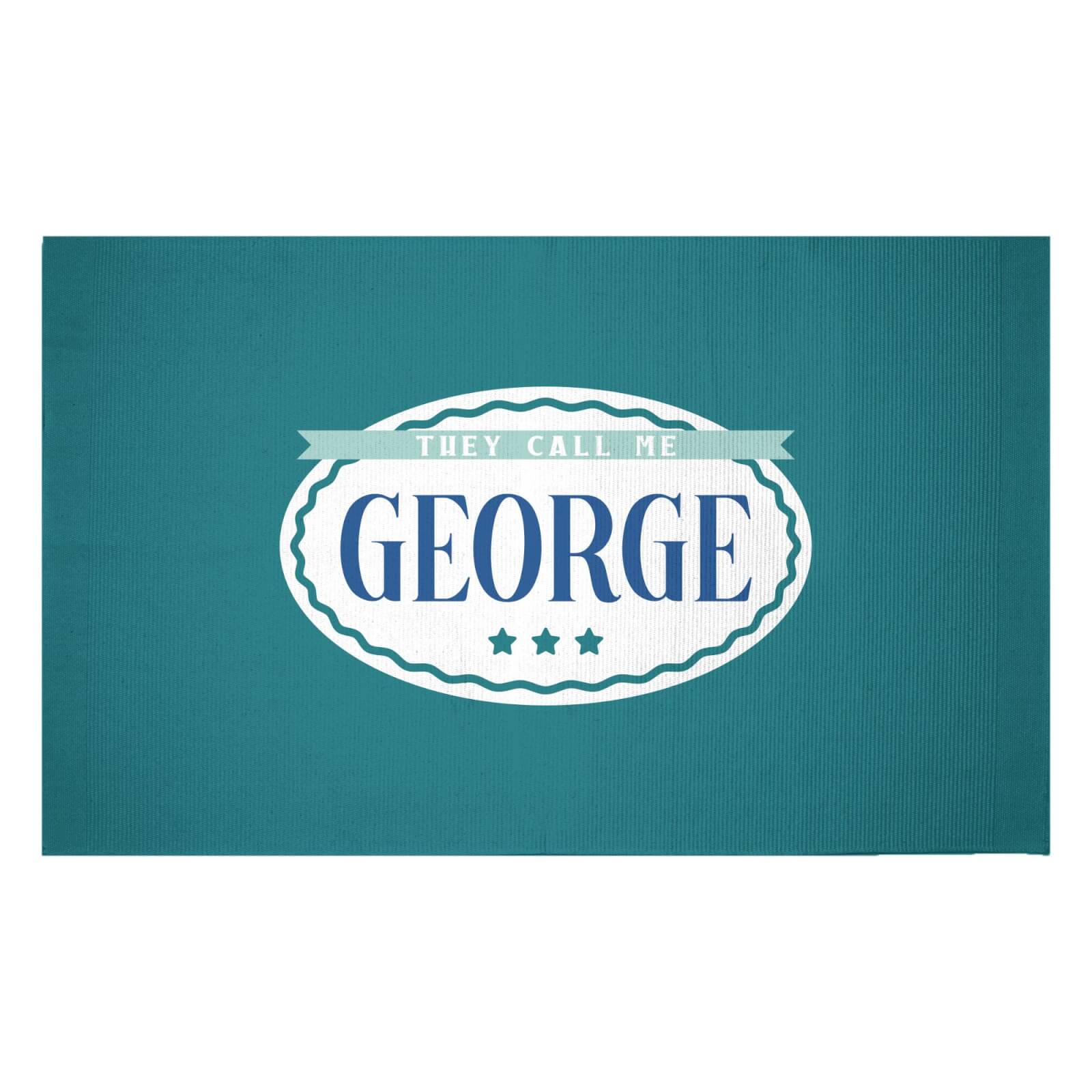 They Call Me George Woven Rug - Small