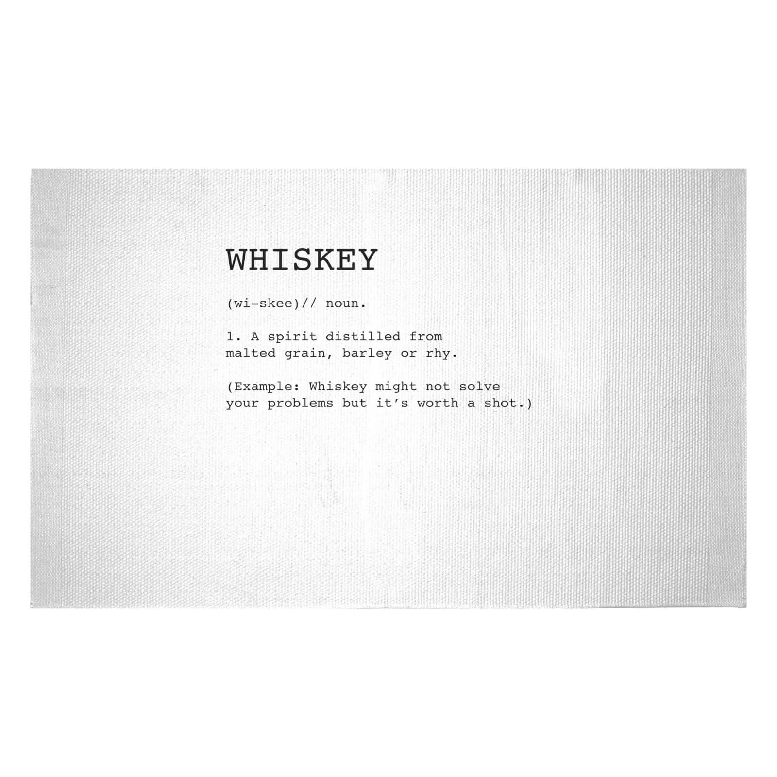 Whiskey Definition Woven Rug - Small