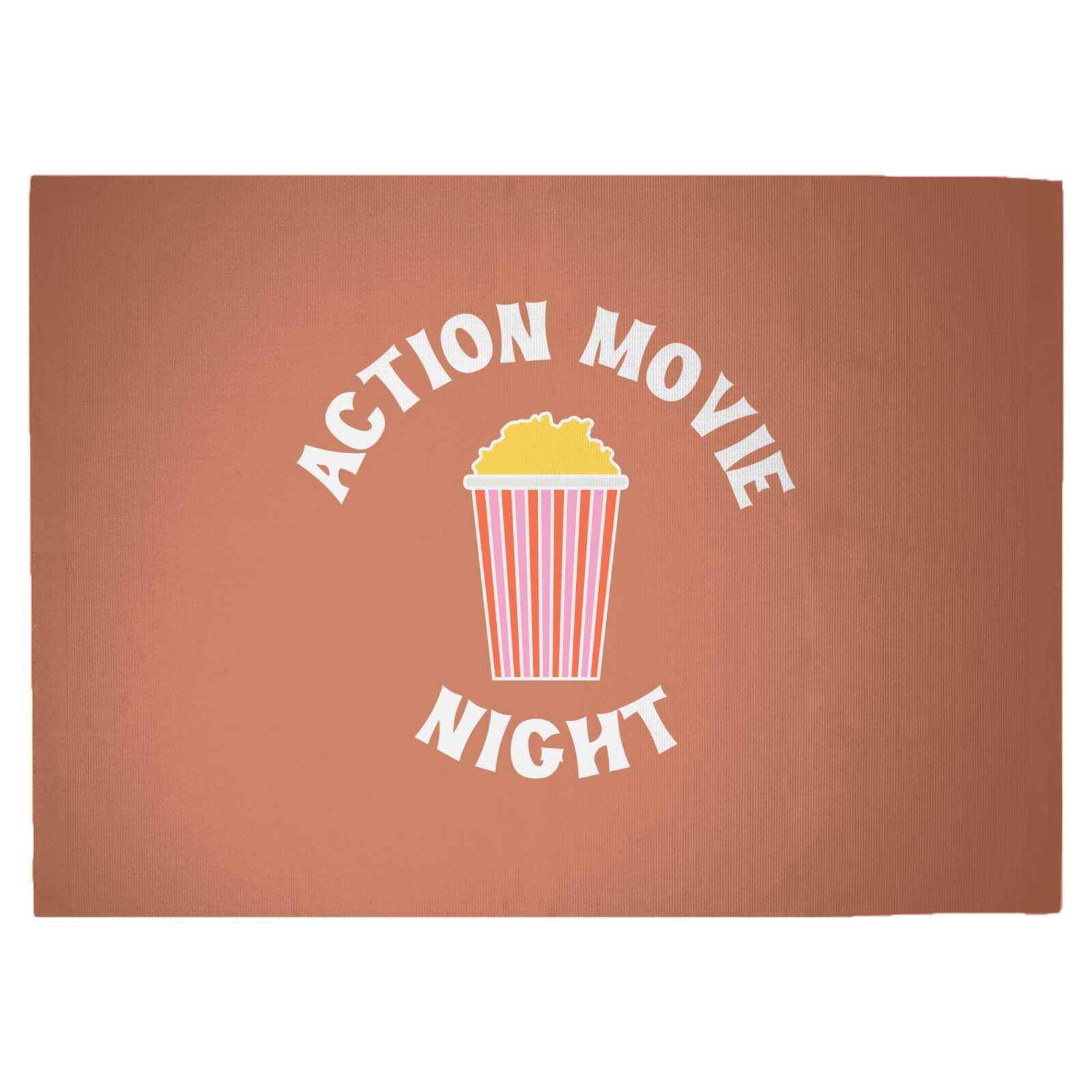 Action Movie Night Woven Rug - Large
