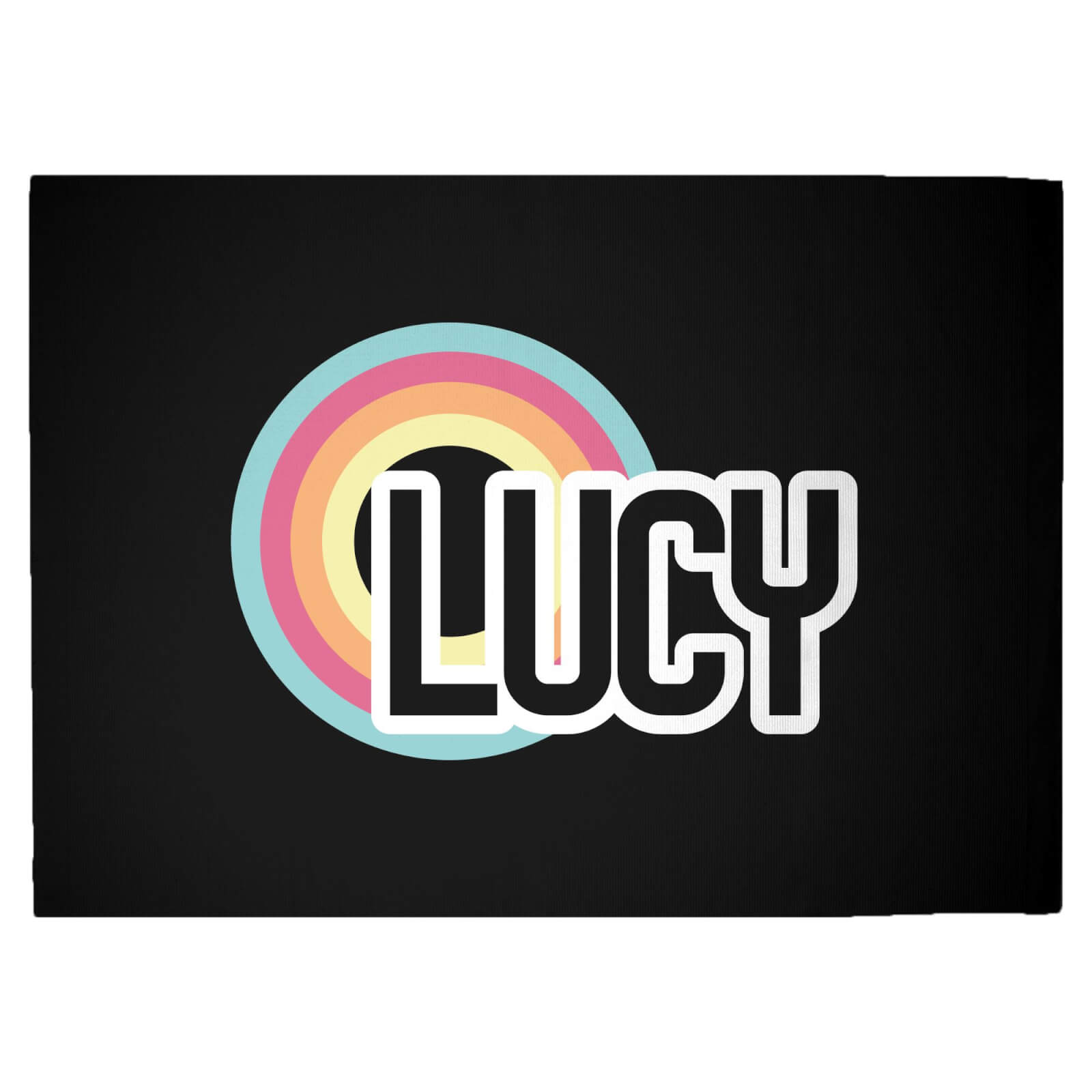 Lucy Rainbow Woven Rug - Large