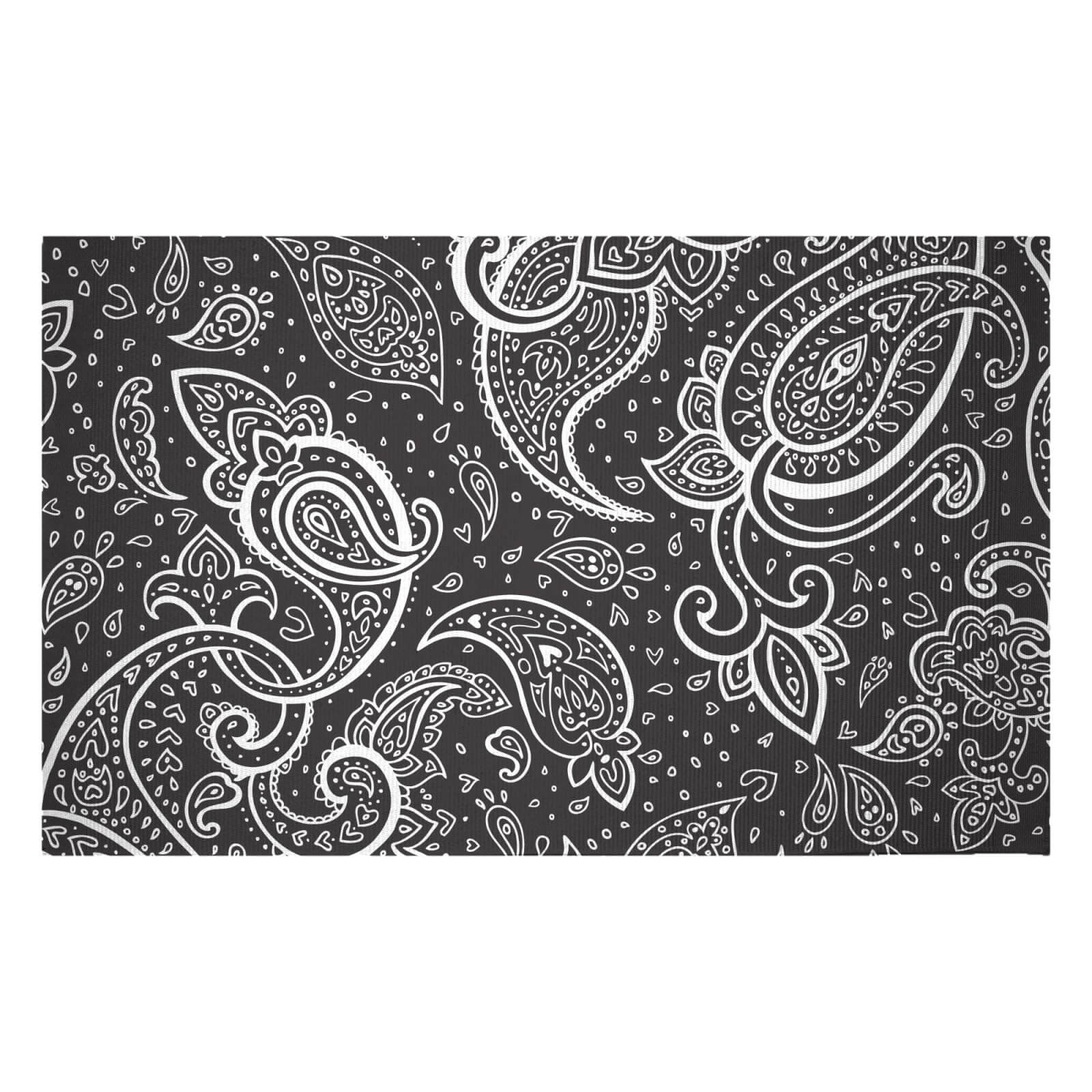 Inverted Paisley Woven Rug - Small