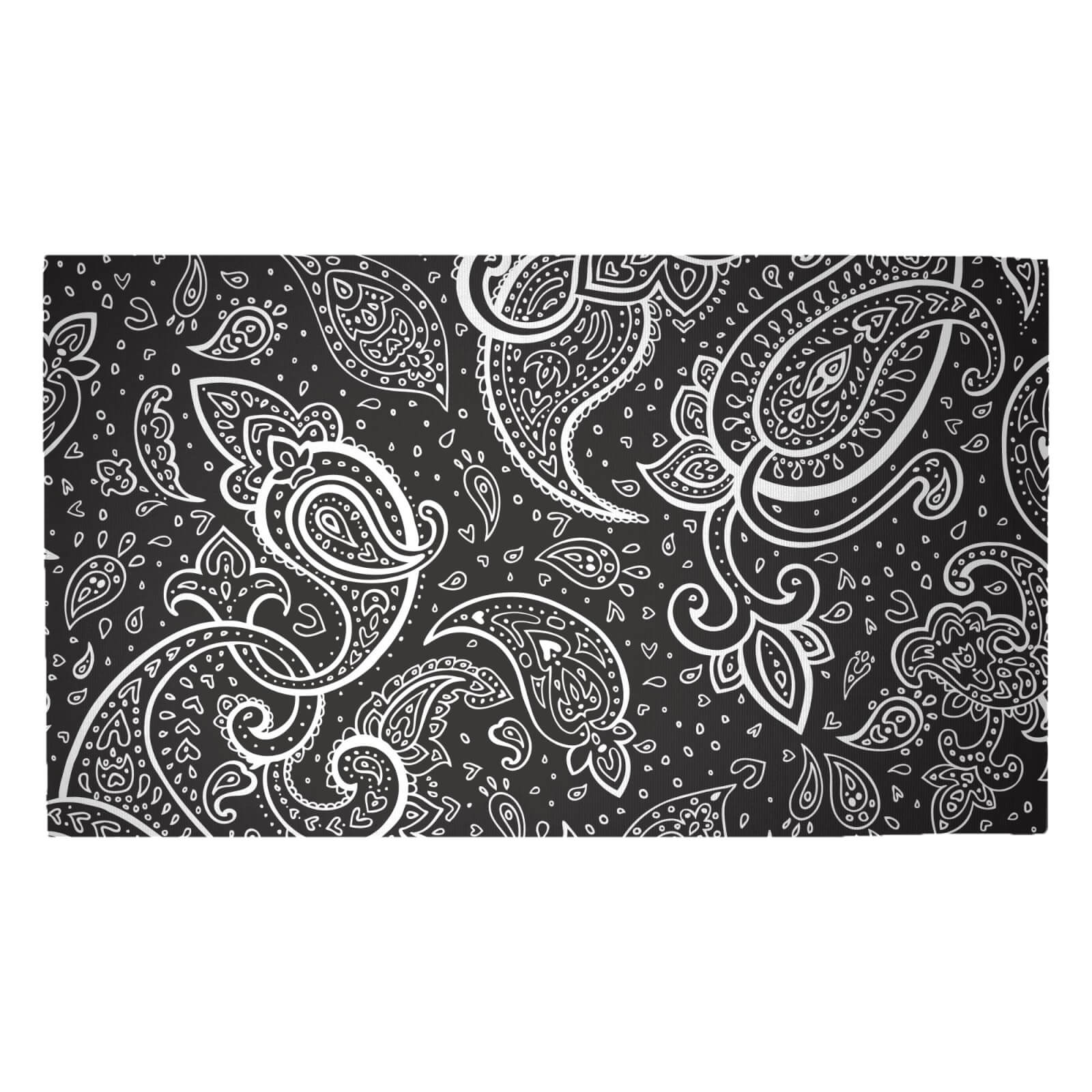 Inverted Paisley Woven Rug - Medium