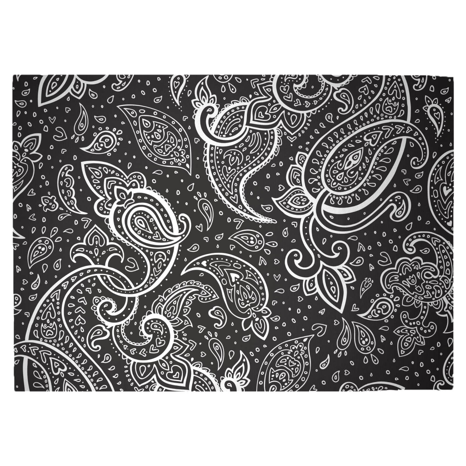Inverted Paisley Woven Rug - Large
