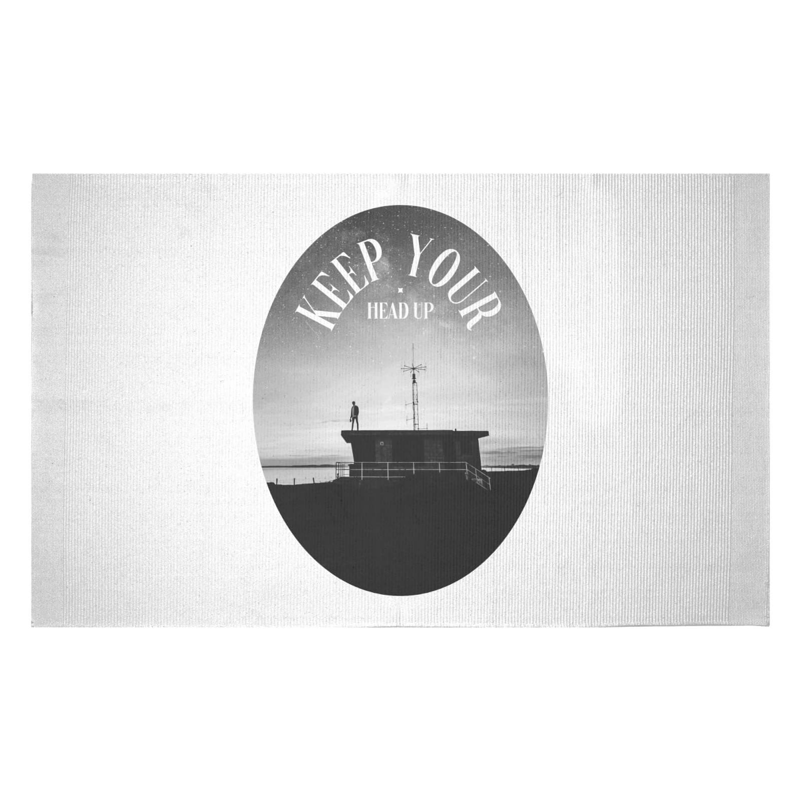 Keep Your Head Up Woven Rug - Small