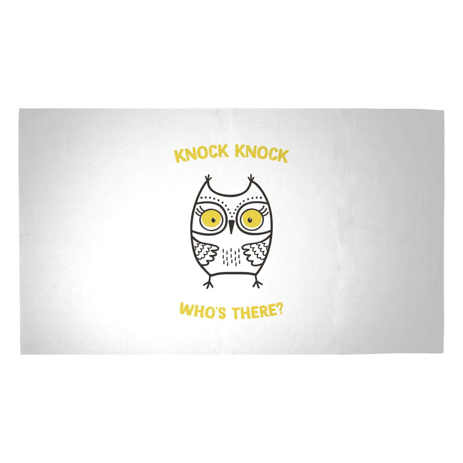 Knock Knock Who's There? Woven Rug - Medium