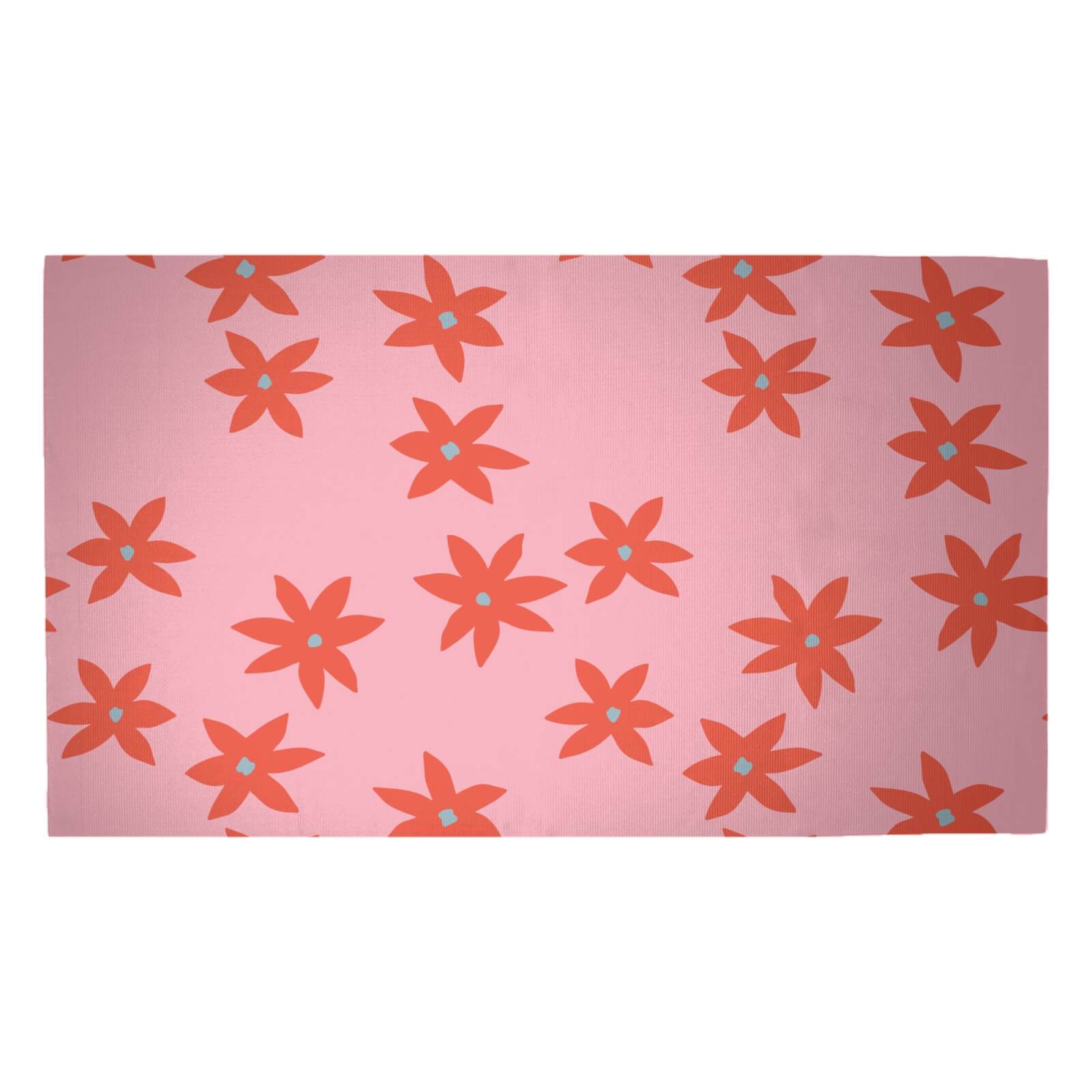 Scattered Star Flowers Woven Rug - Medium