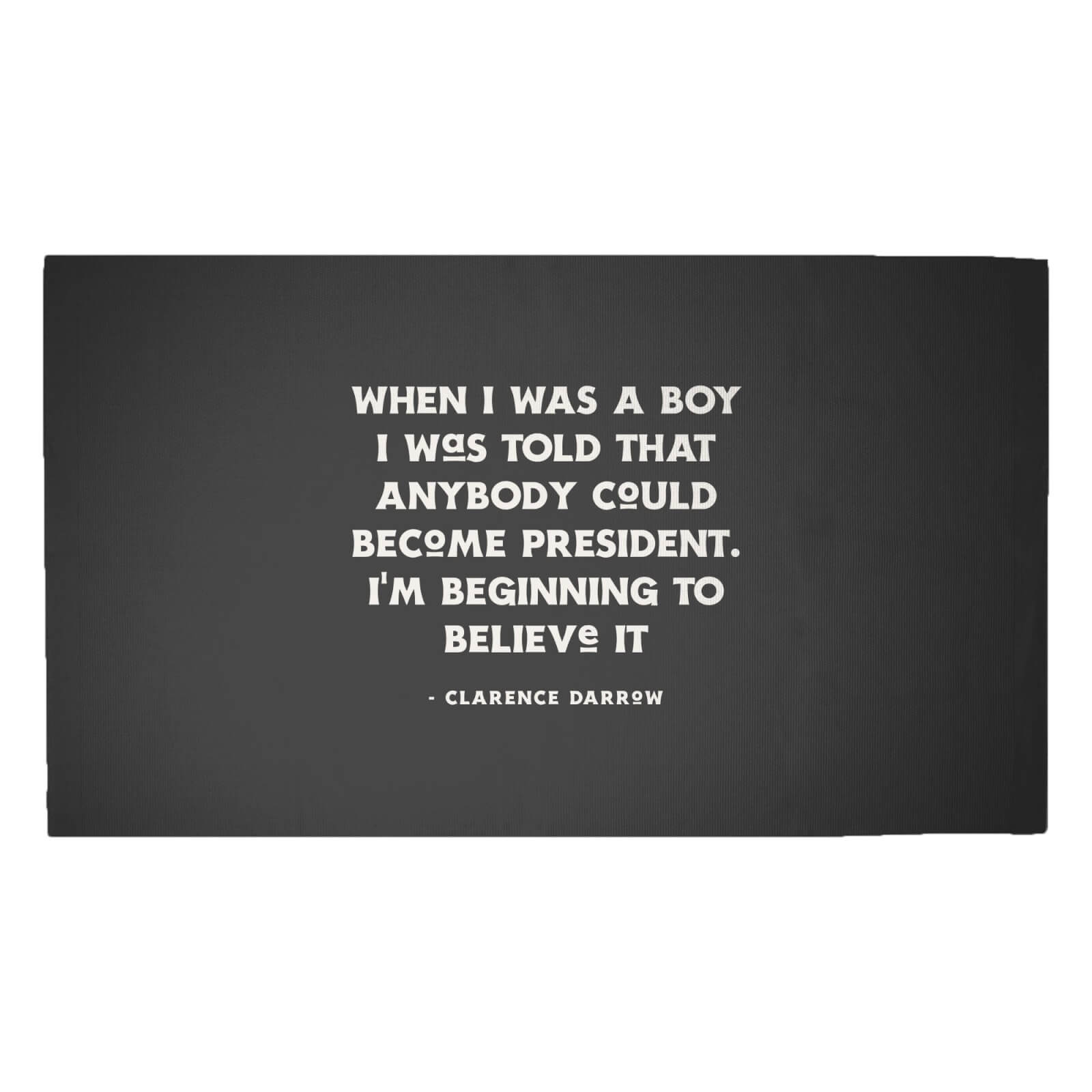 When I Was A Boy Woven Rug - Medium