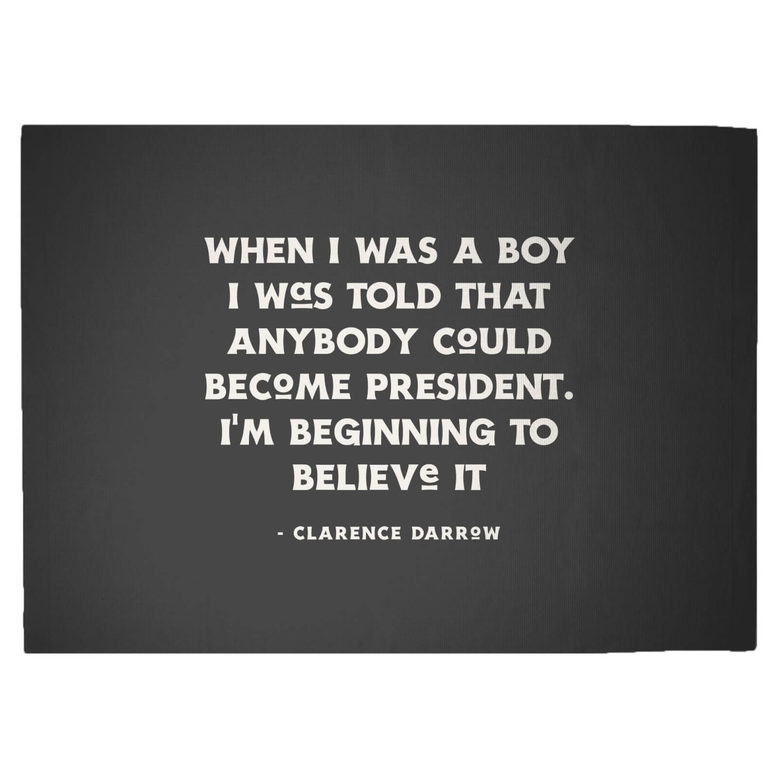 When I Was A Boy Woven Rug - Large