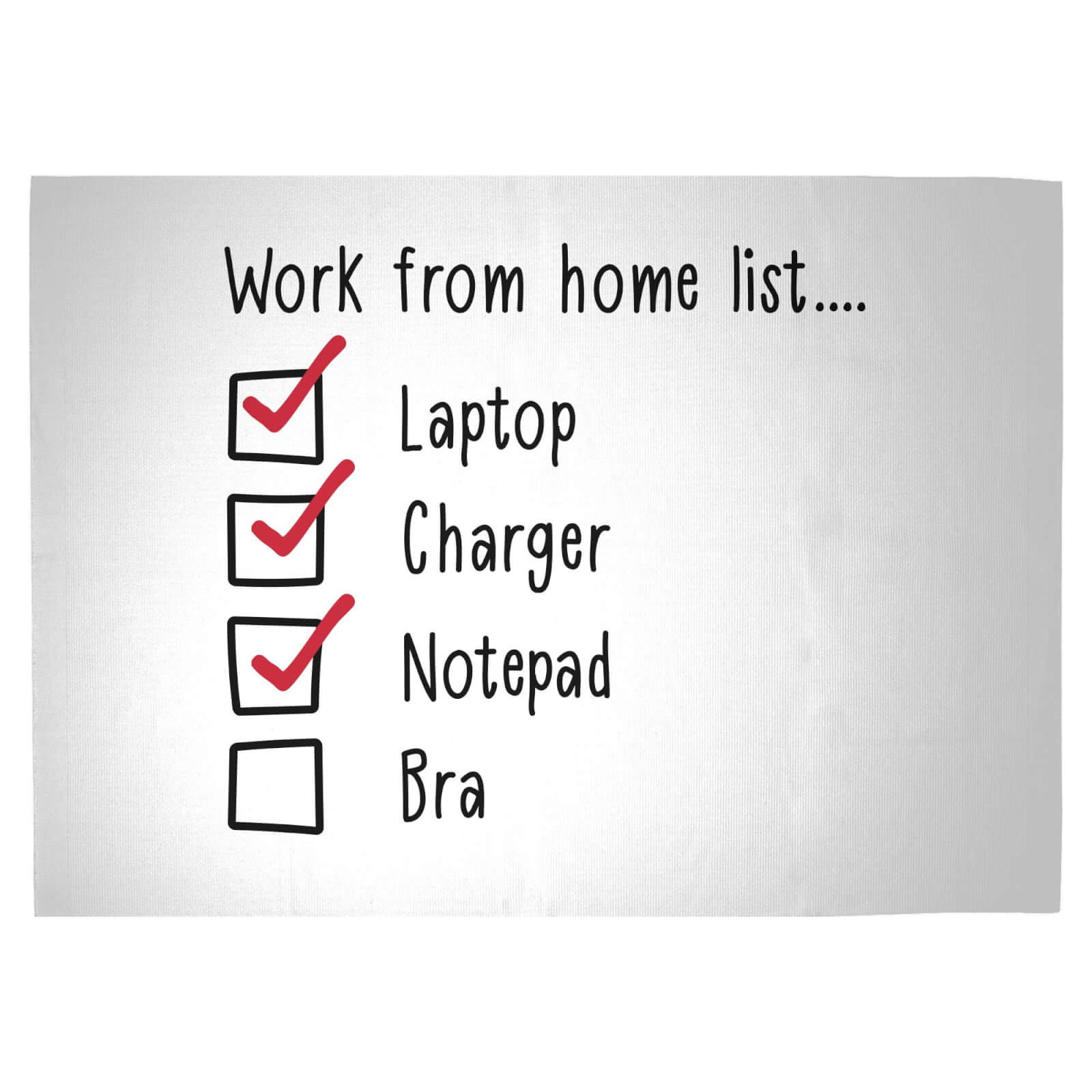 Do I Need A Bra? Woven Rug - Large