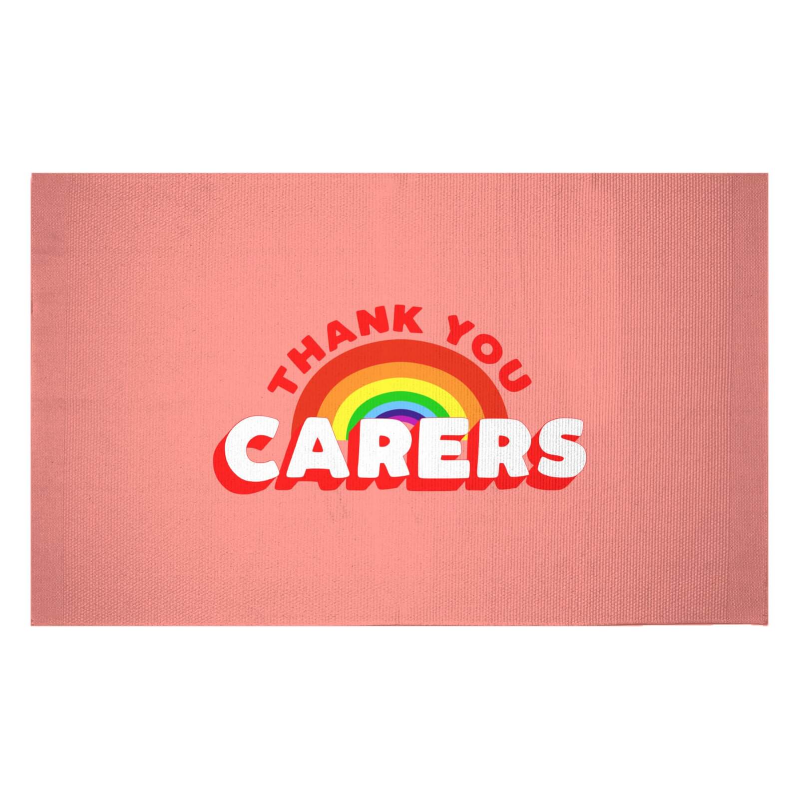 Thank You Carers Woven Rug - Small