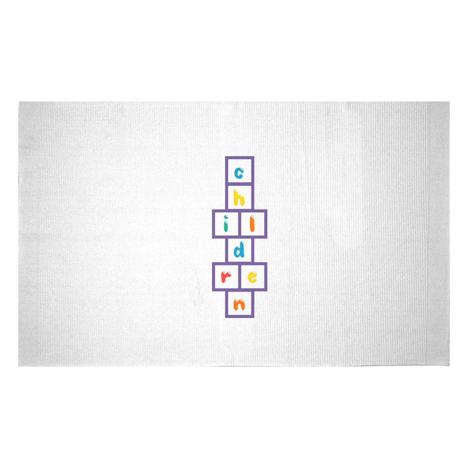 Children Hop Scotch Woven Rug - Small