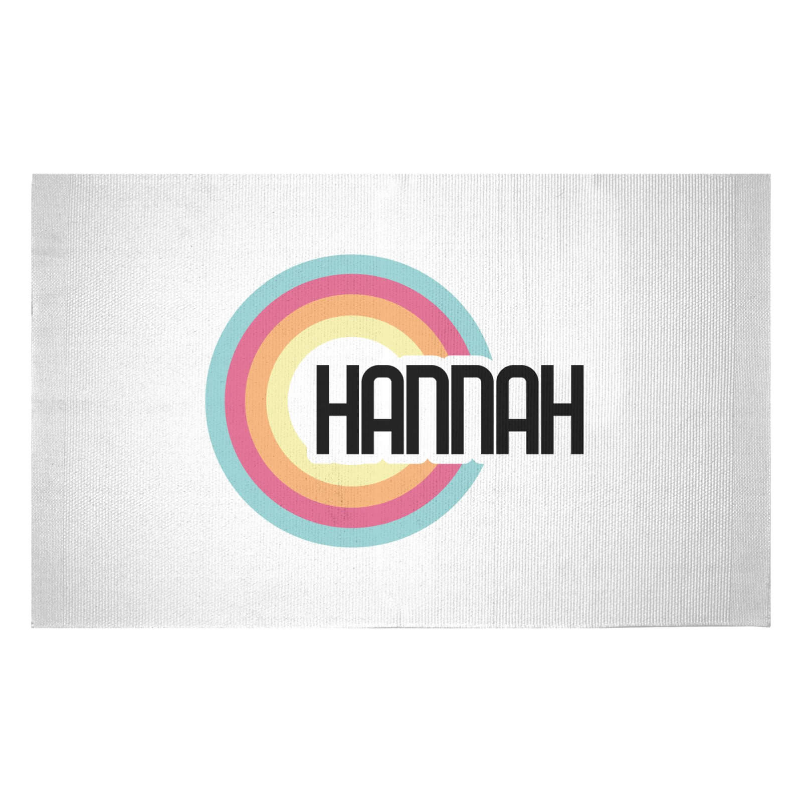 Hannah Rainbow Woven Rug - Small
