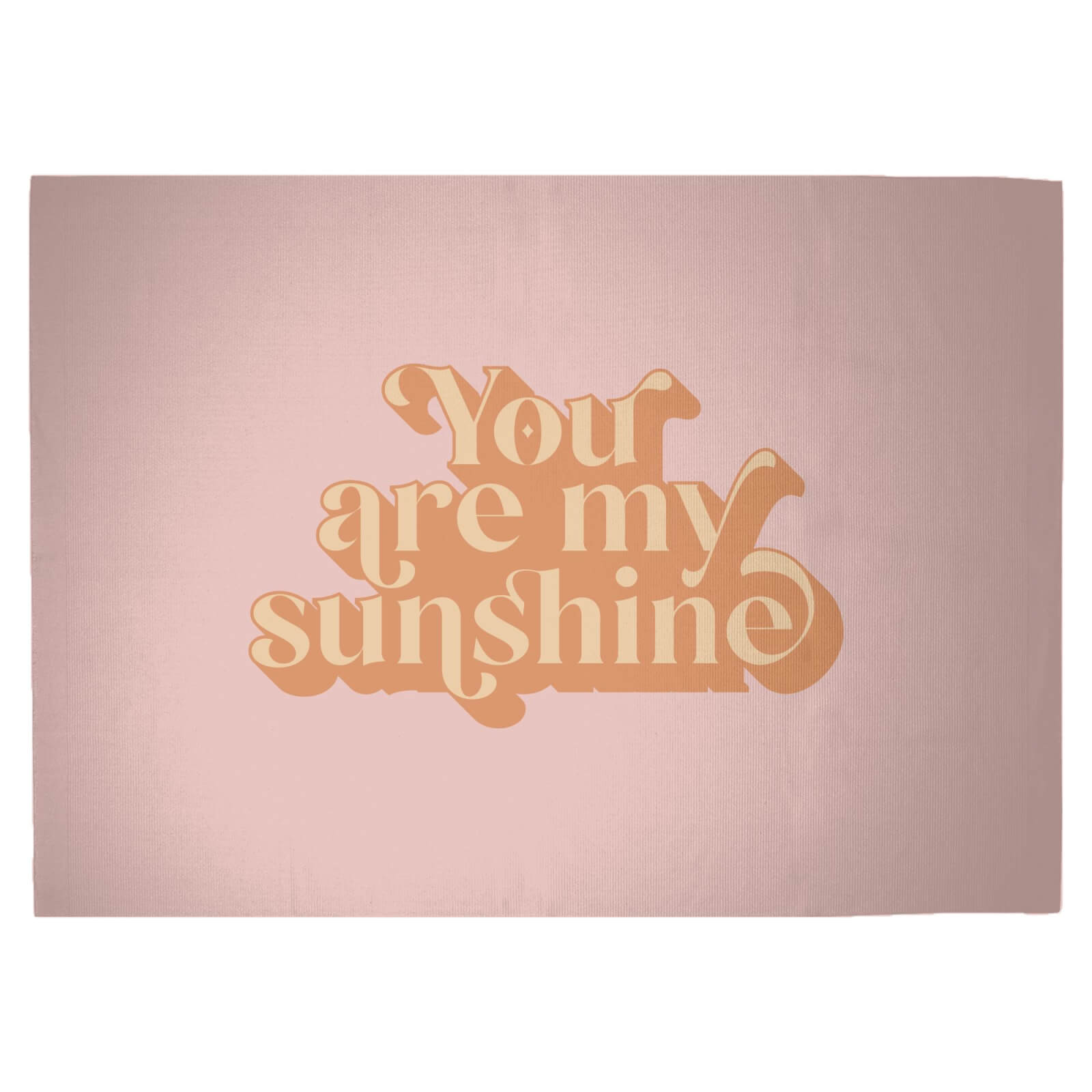 You Are My Sunshine Woven Rug - Large