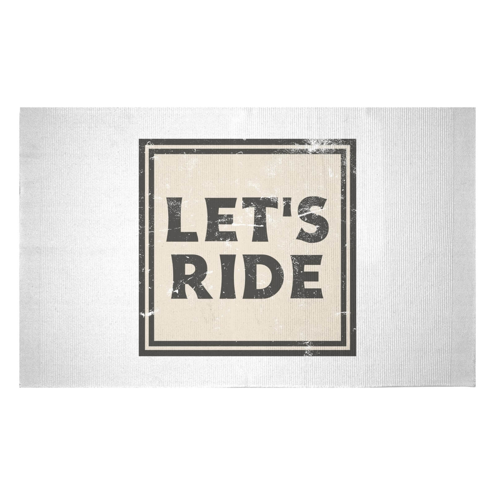 Let's Ride Woven Rug - Small