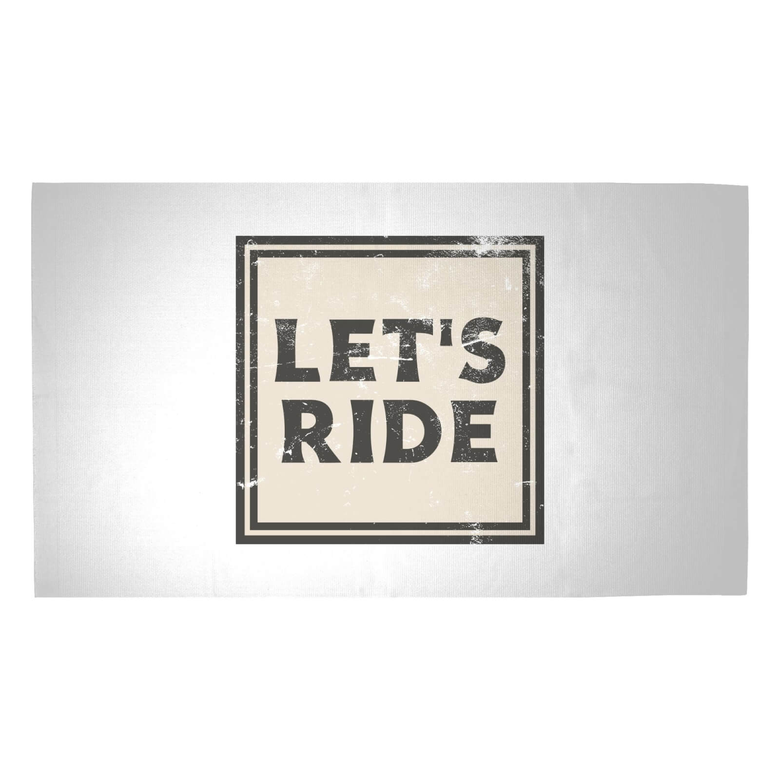 Let's Ride Woven Rug - Medium