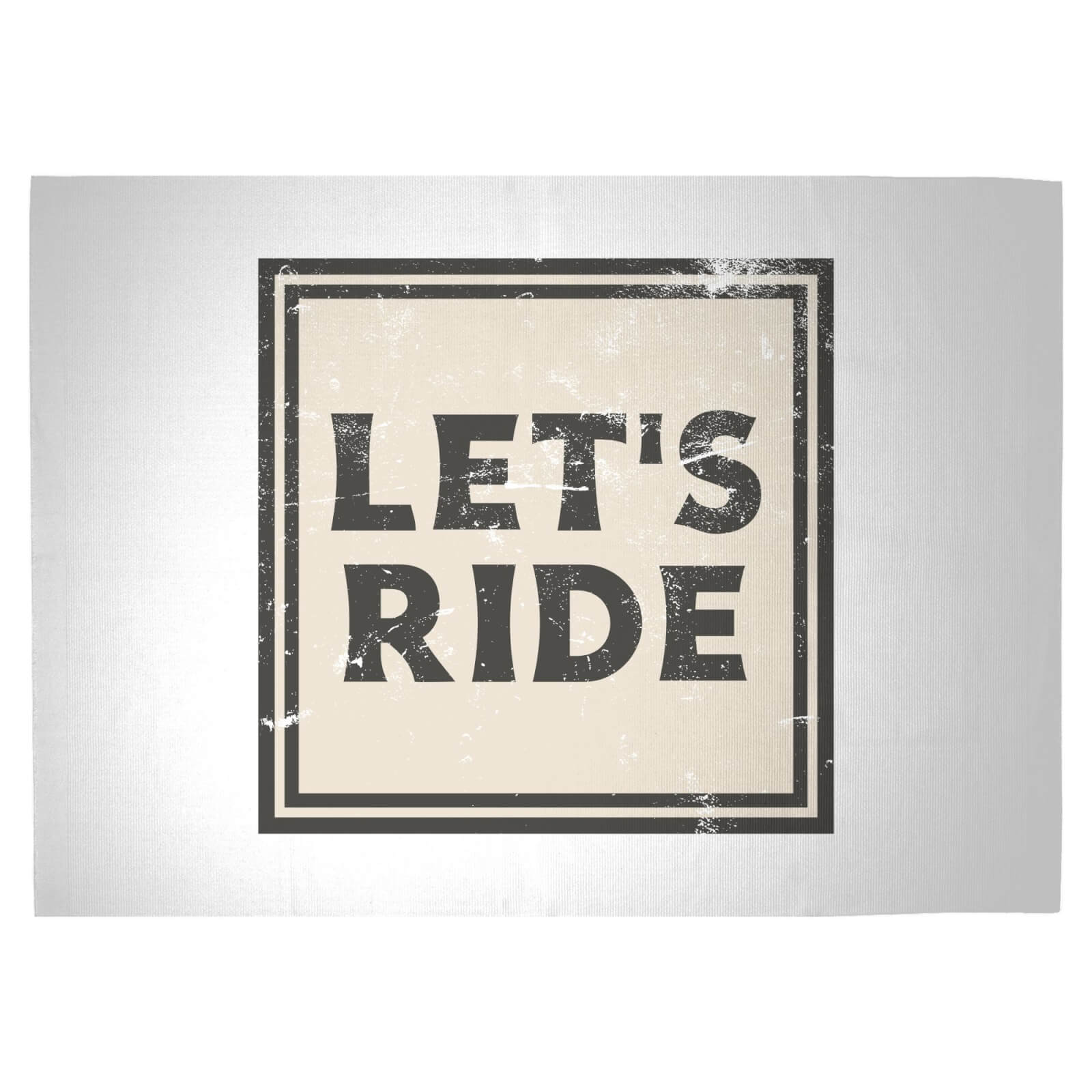 Let's Ride Woven Rug - Large