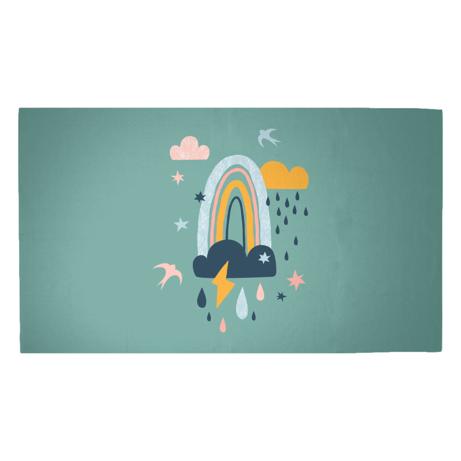 Rainbow Weather Woven Rug - Medium