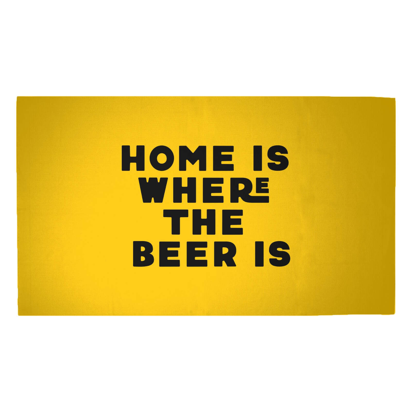 Home Is Where The Beer Is Woven Rug - Medium