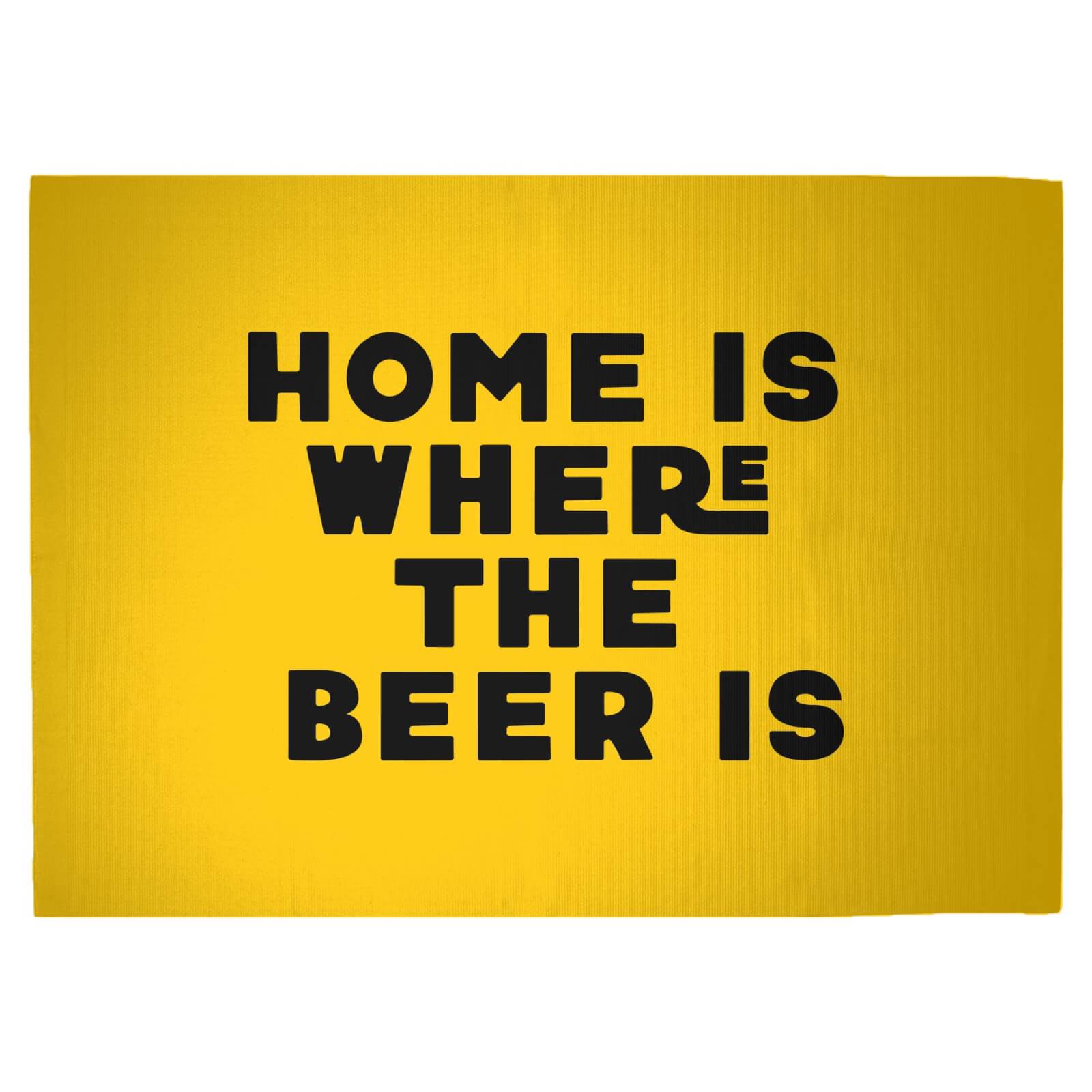 Home Is Where The Beer Is Woven Rug - Large