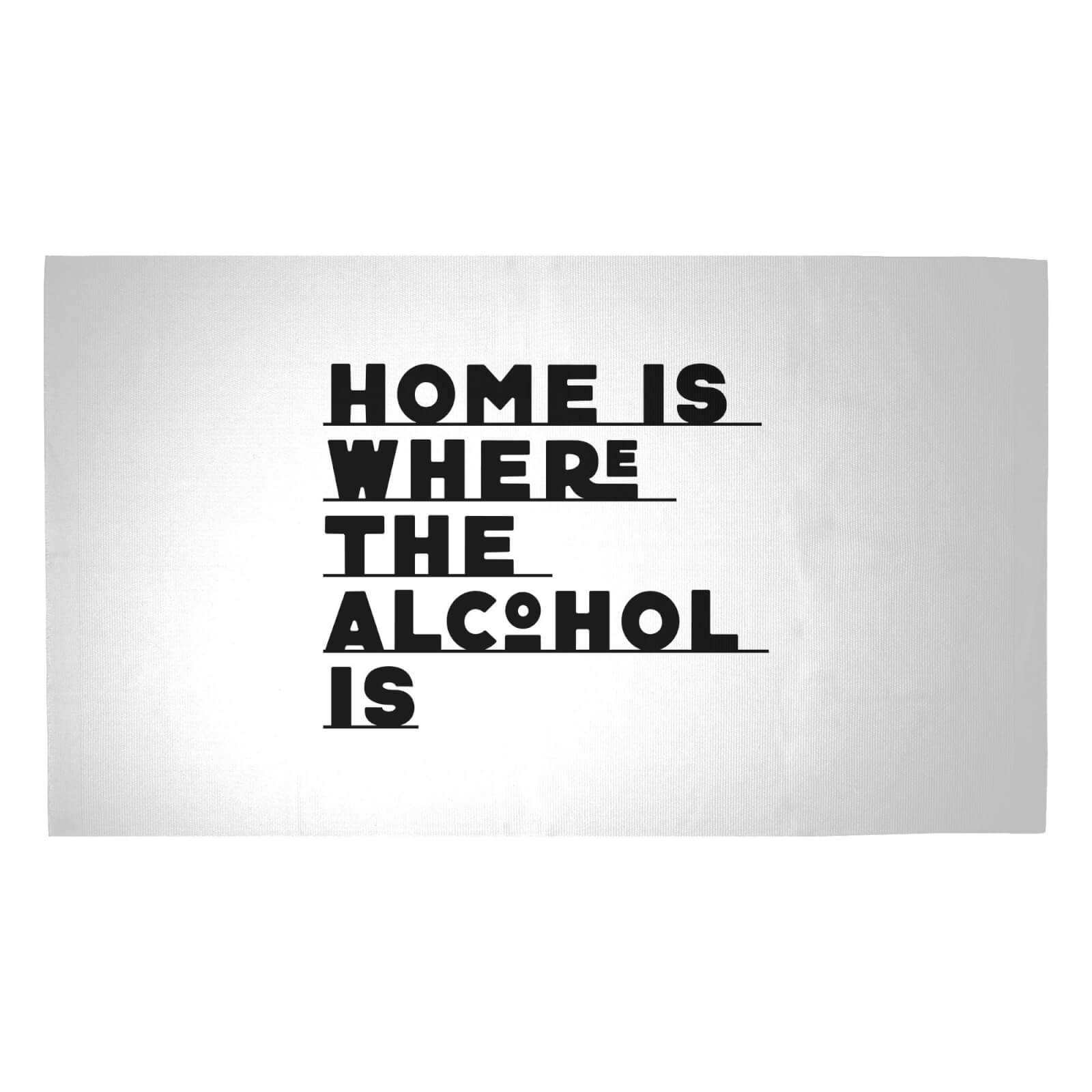 Home Is Where The Alcohol Is Woven Rug - Medium