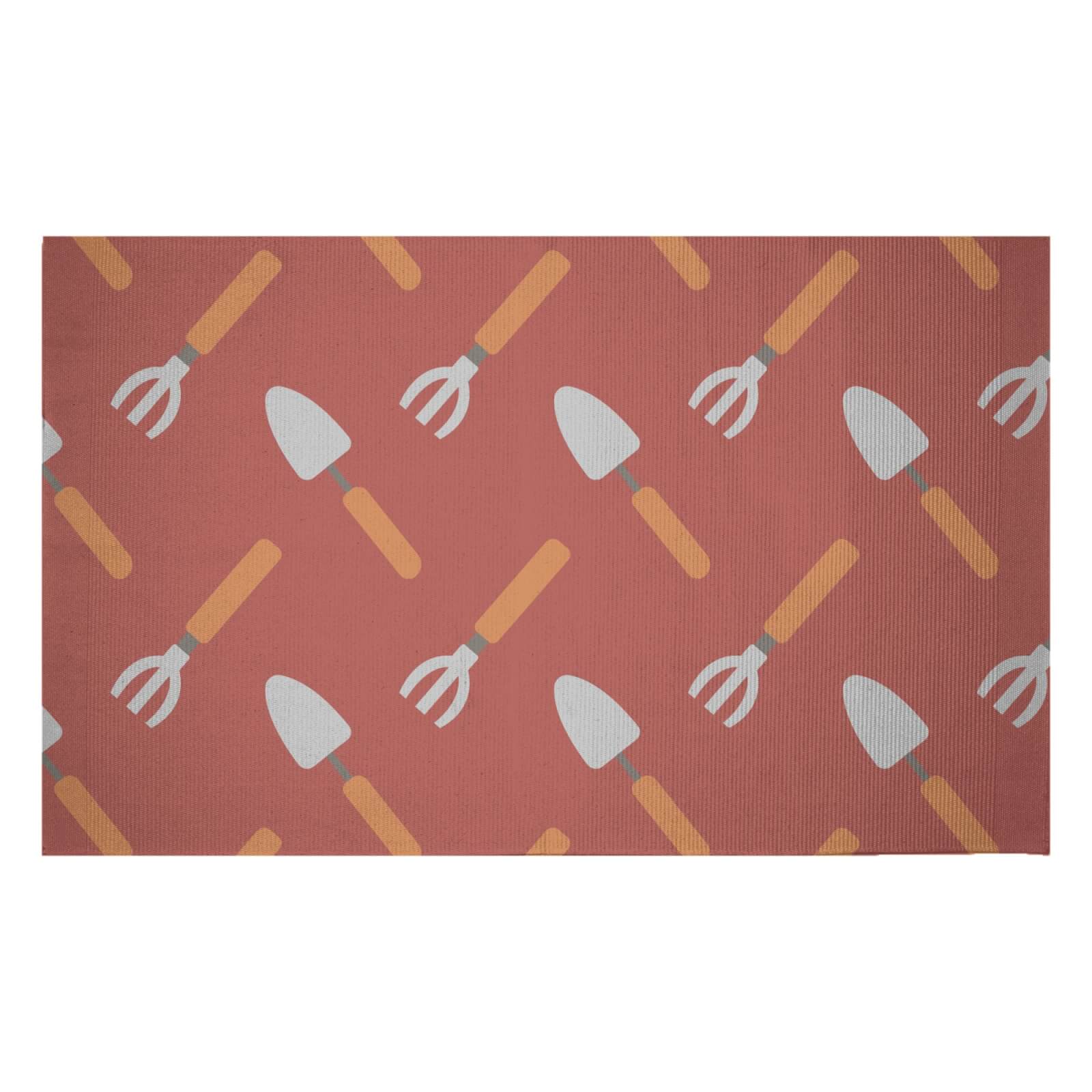 Gardener Print Woven Rug - Small