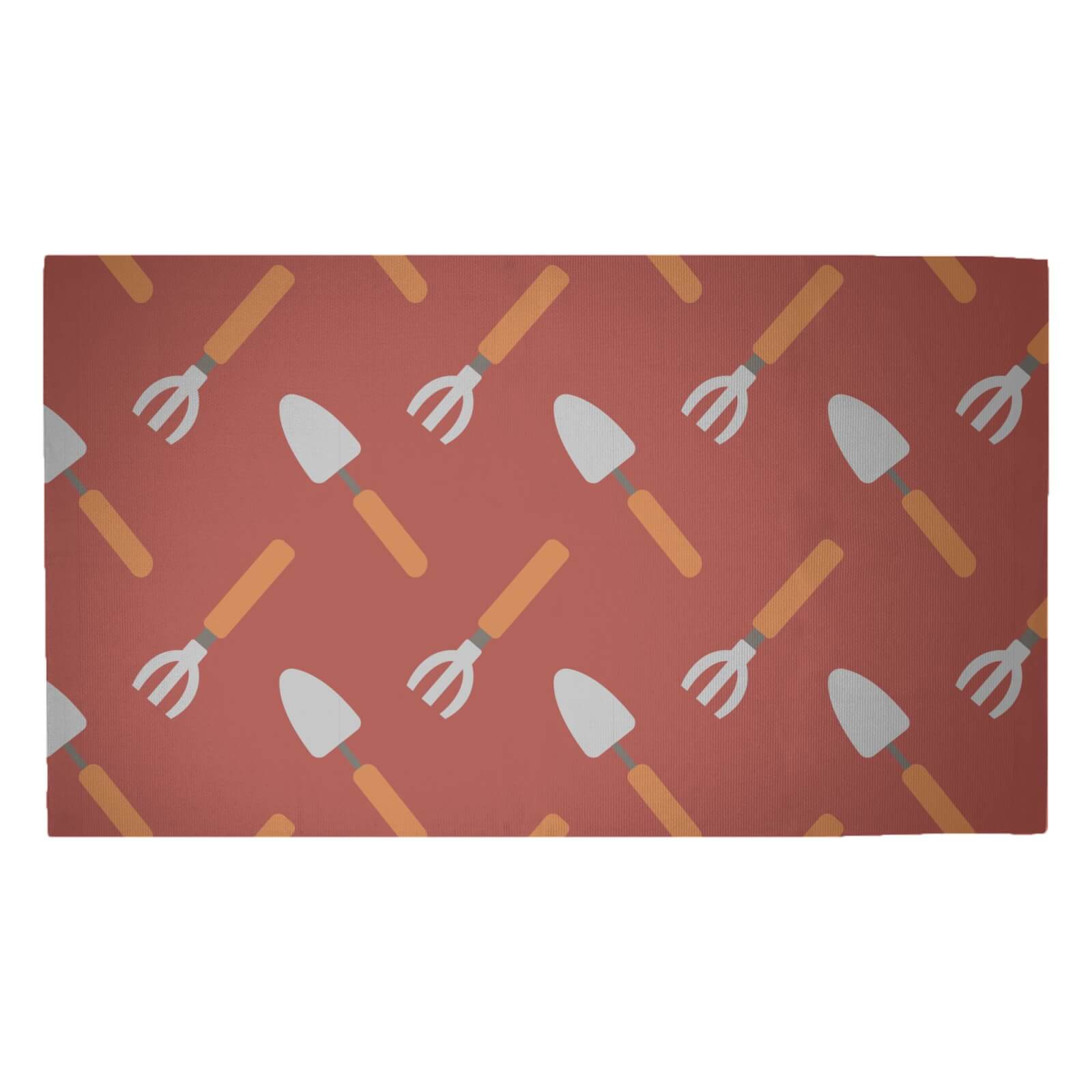 Gardener Print Woven Rug - Medium
