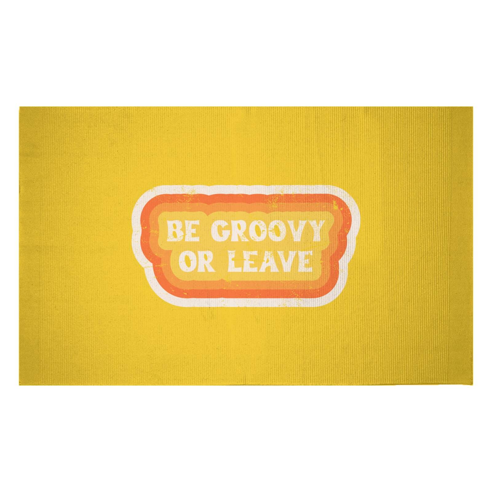 Be Groozy Or Leave Woven Rug - Small