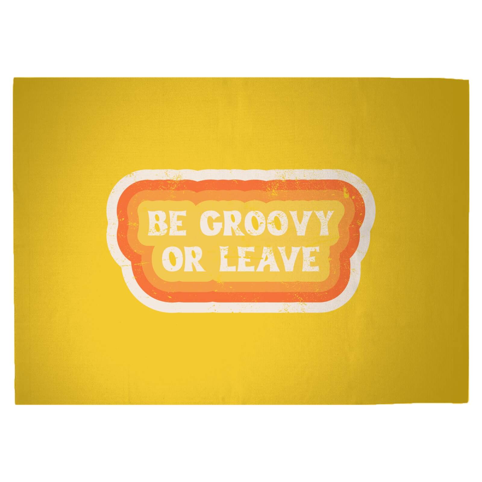 Be Groozy Or Leave Woven Rug - Large