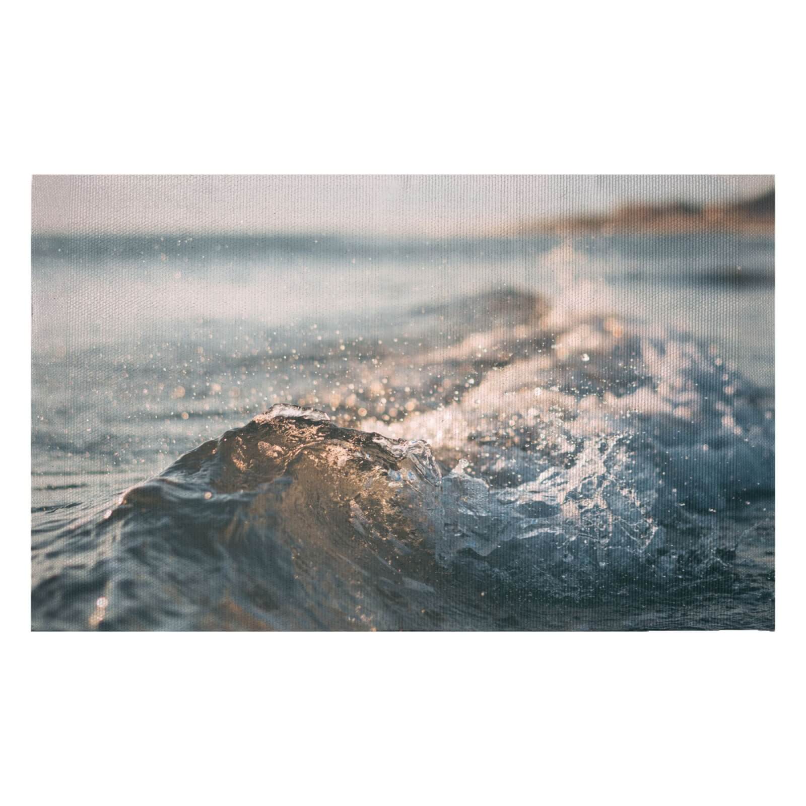 Crashing Wave Woven Rug - Small