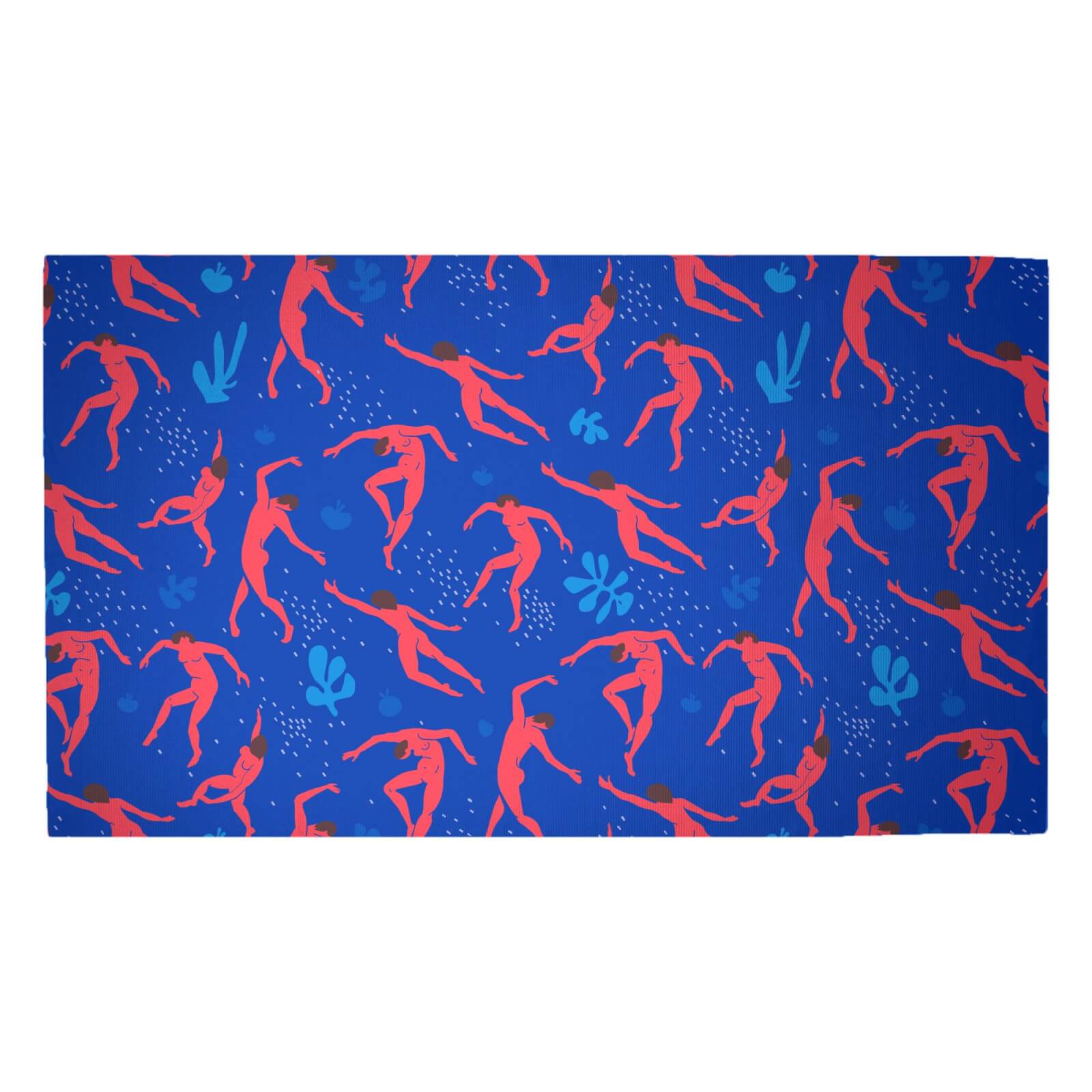 Cool Tone Dancers Woven Rug - Medium