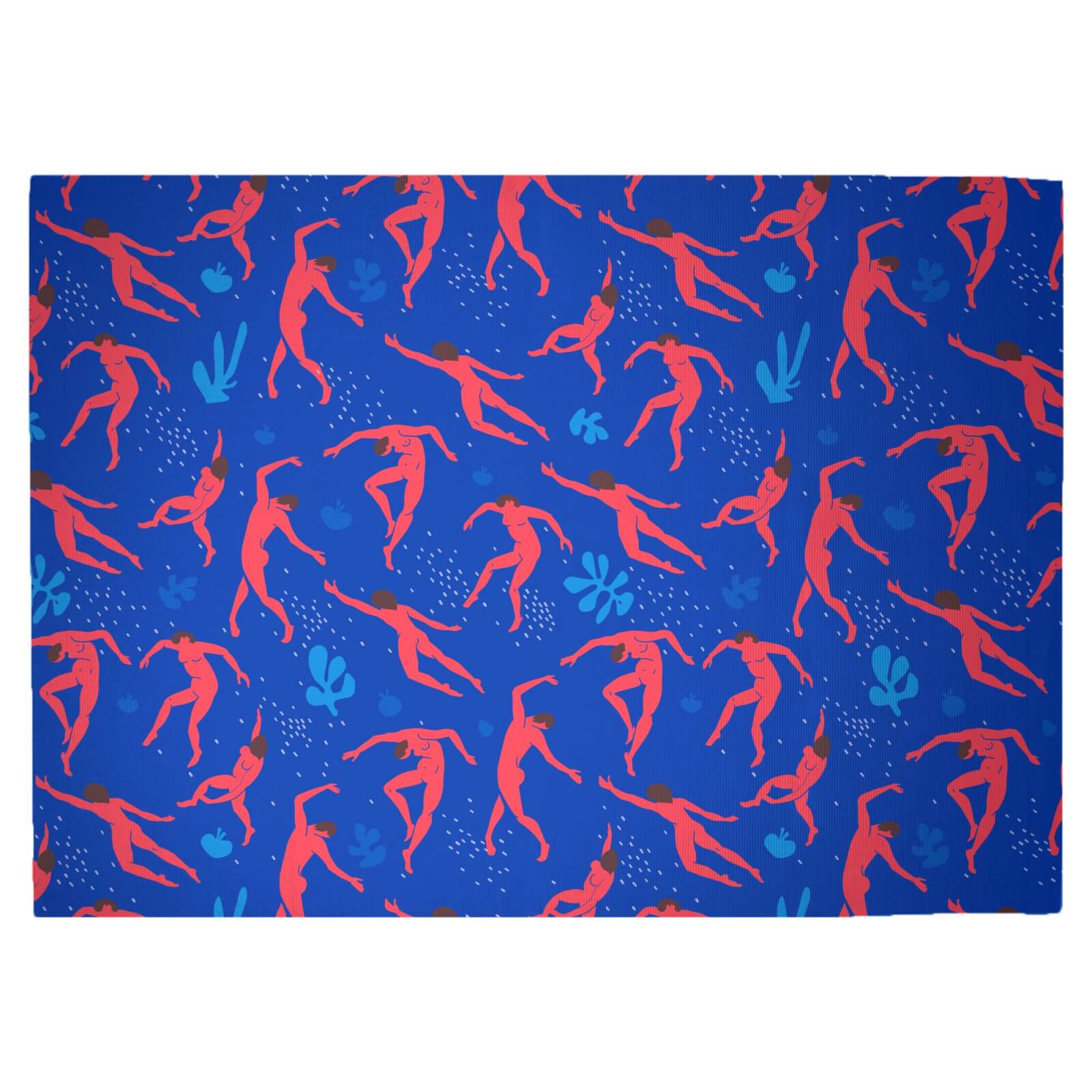 Cool Tone Dancers Woven Rug - Large