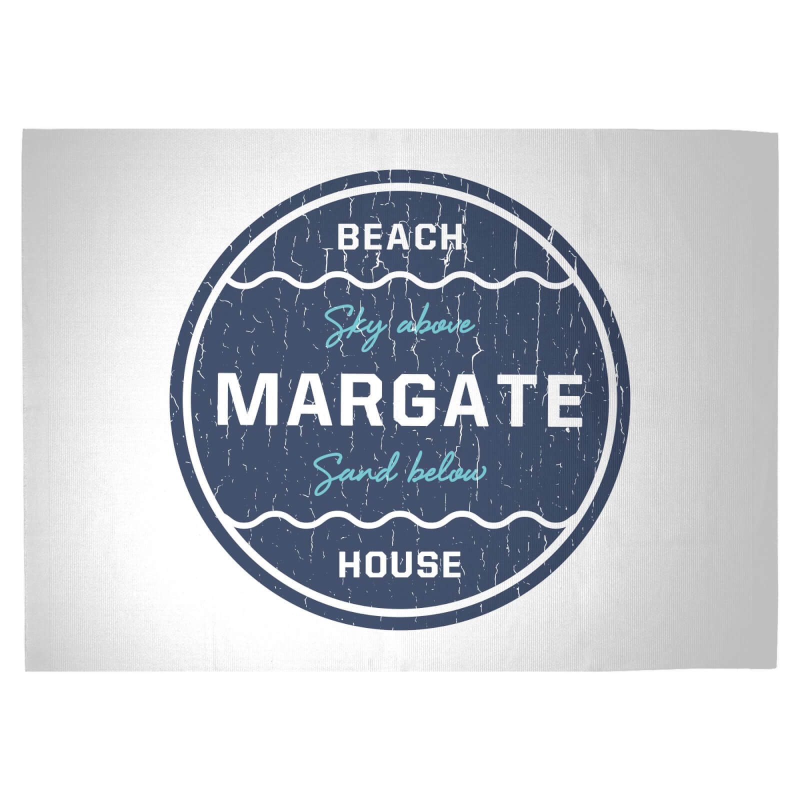 Margate Beach Badge Woven Rug - Large