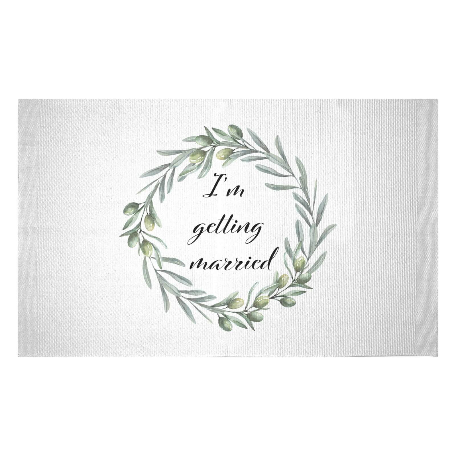 I'm Getting Married Woven Rug - Small