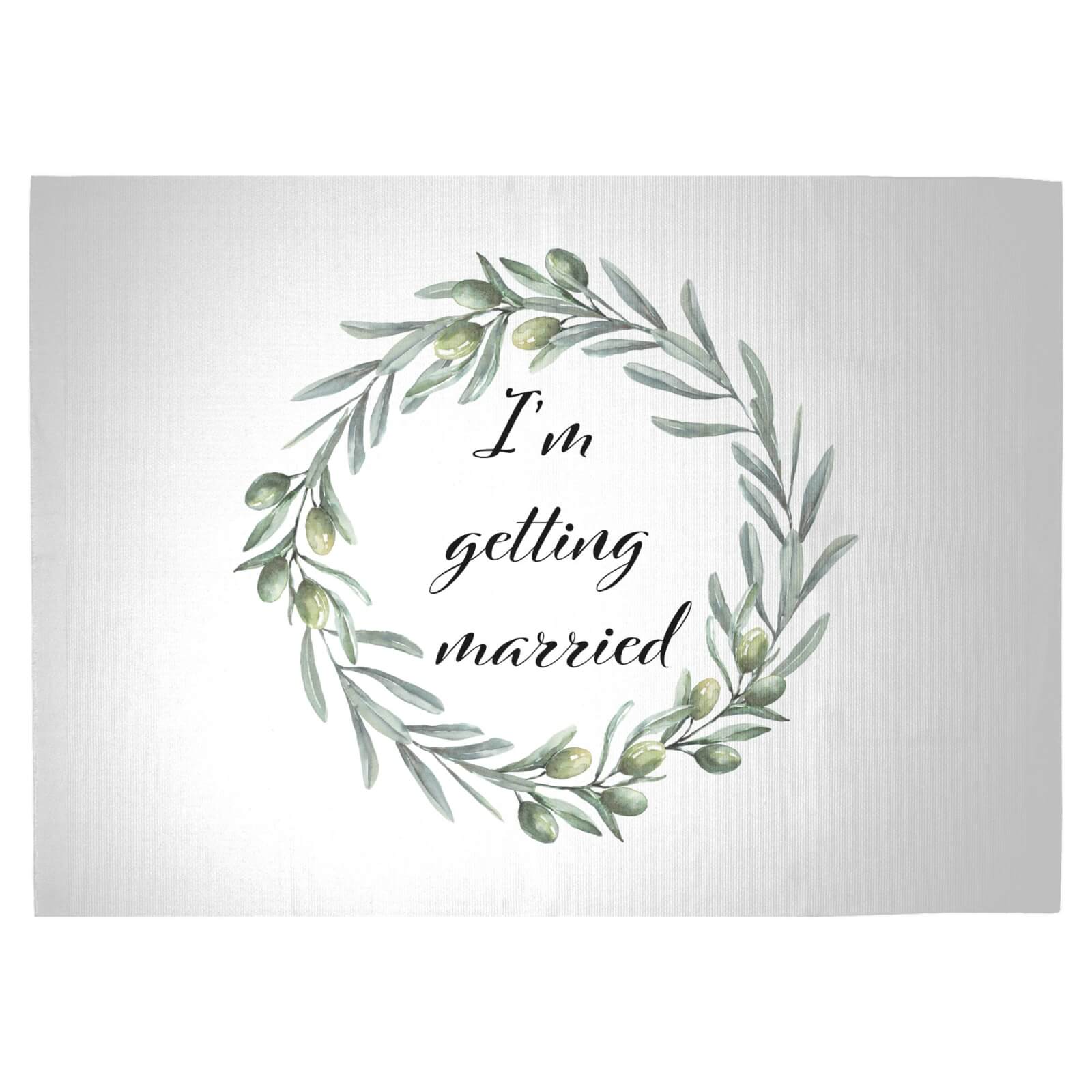 I'm Getting Married Woven Rug - Large