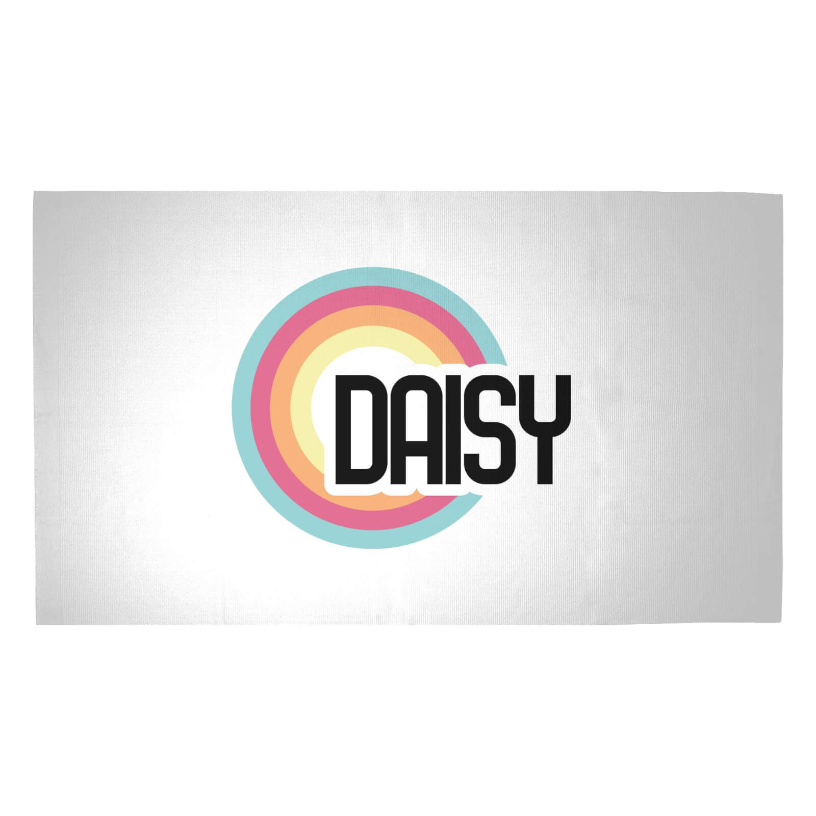 Daisy Rainbow Woven Rug - Medium