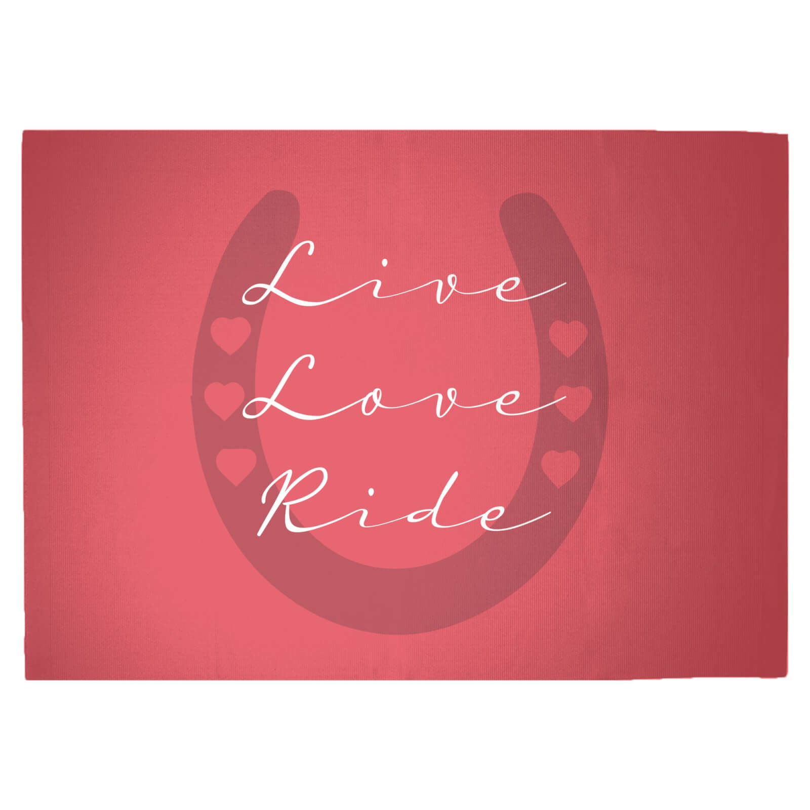 Live Love Ride Woven Rug - Large