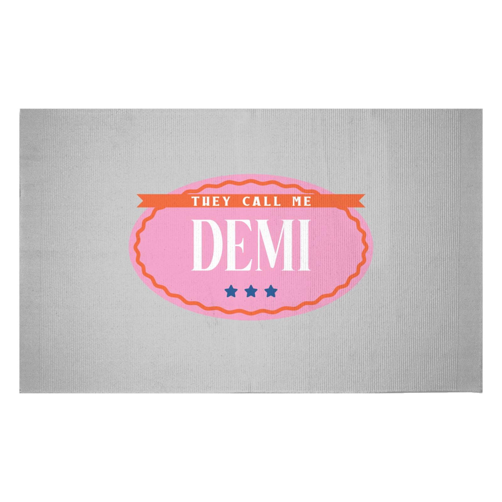 They Call Me Demi Woven Rug - Small
