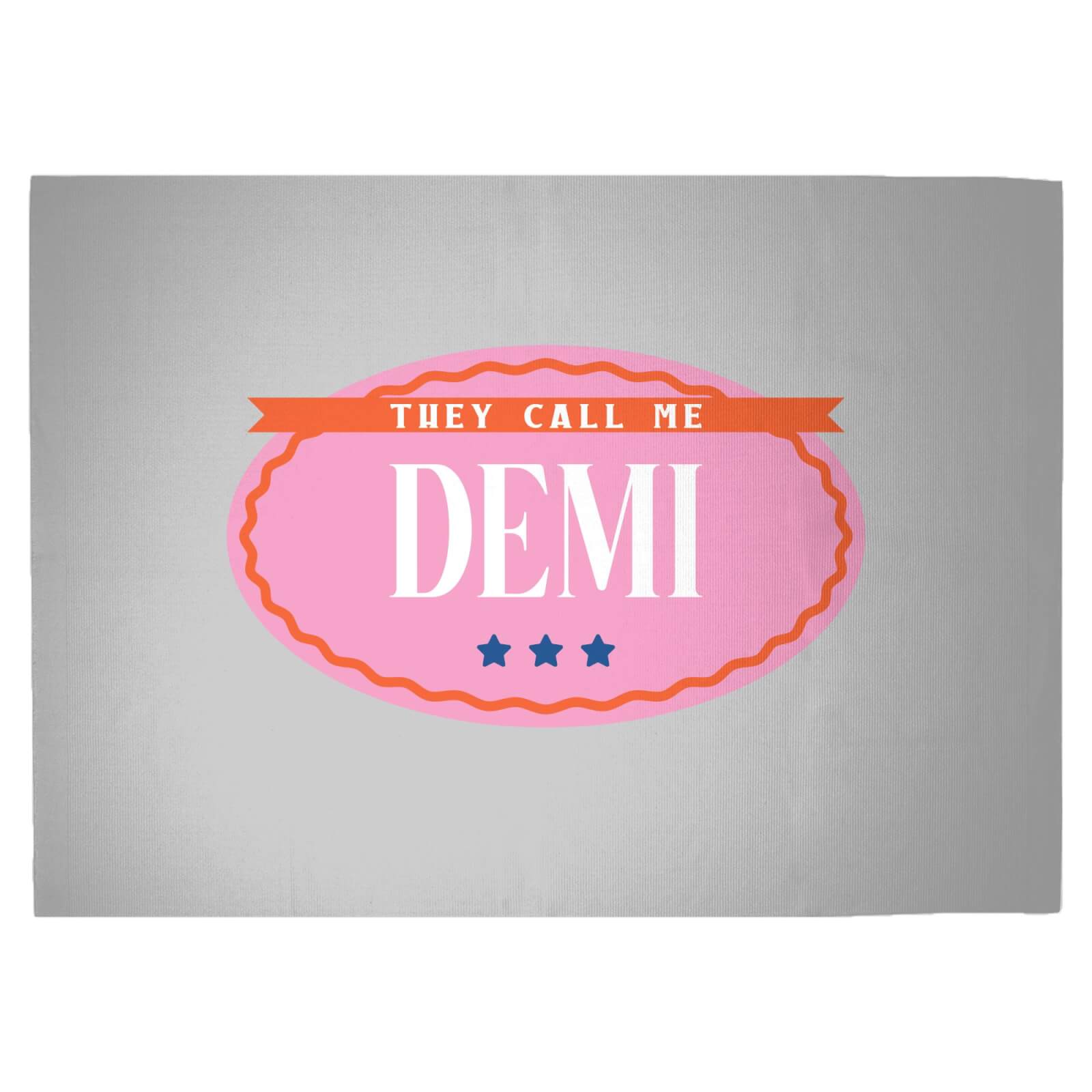 They Call Me Demi Woven Rug - Large