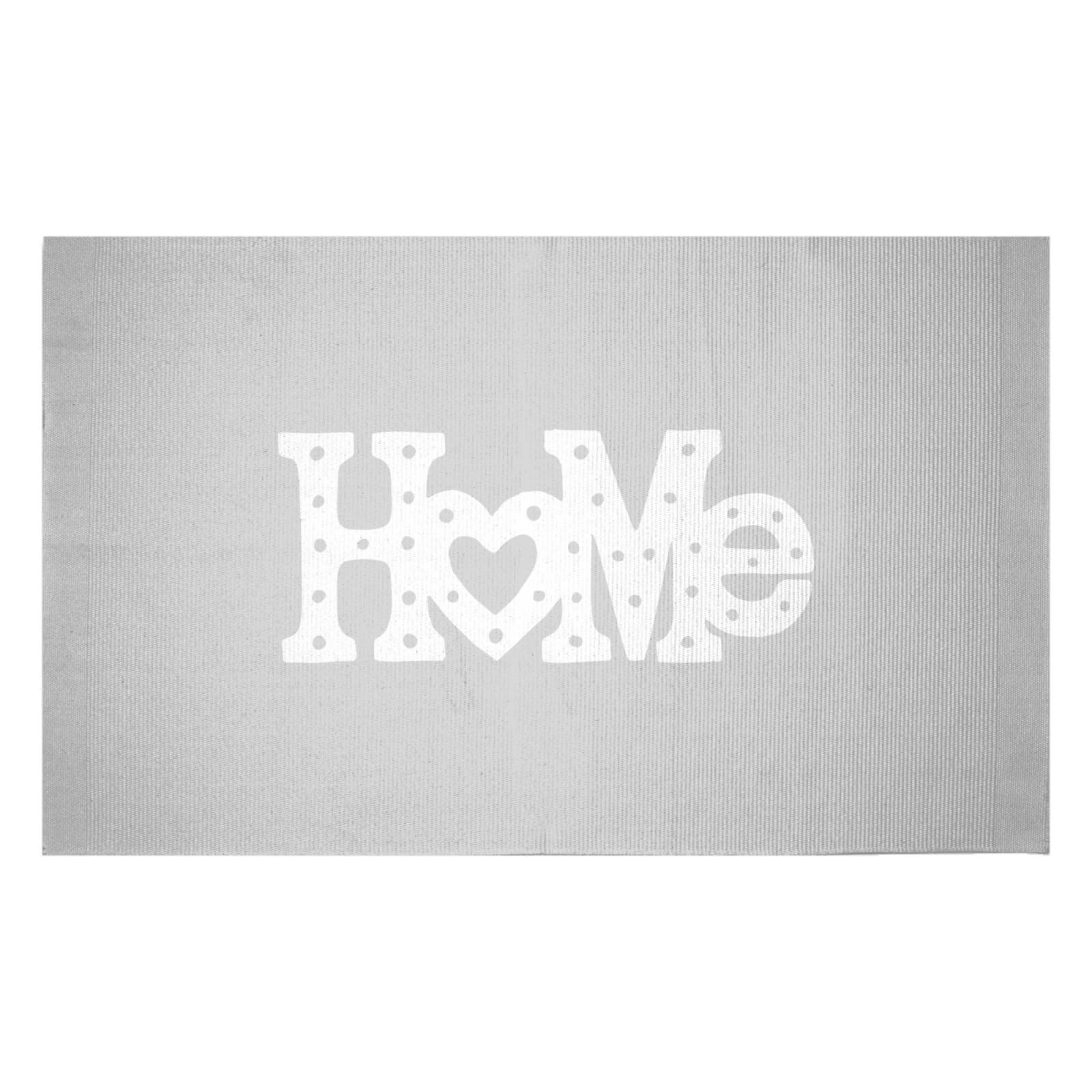 Home Typographic Woven Rug - Small