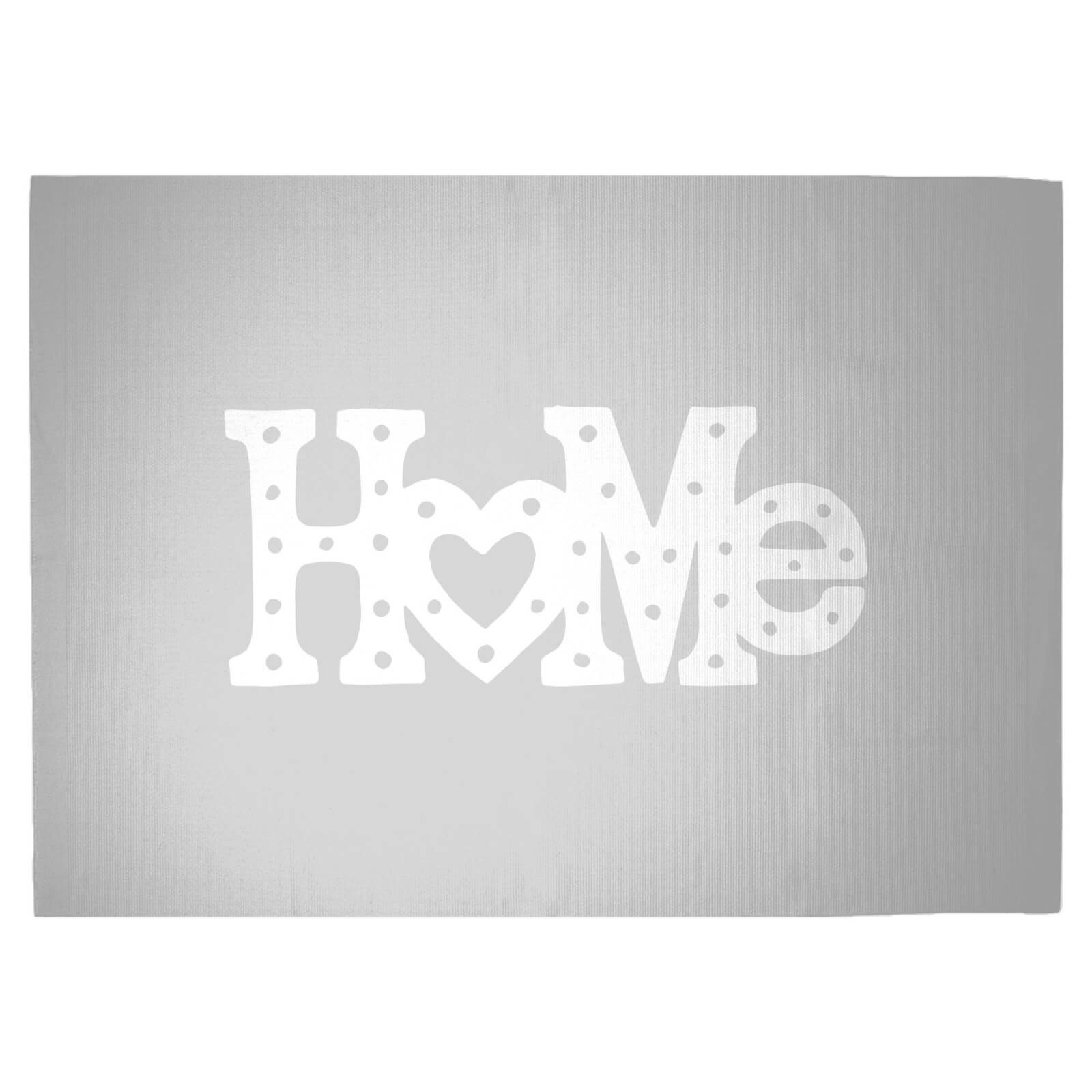 Home Typographic Woven Rug - Large