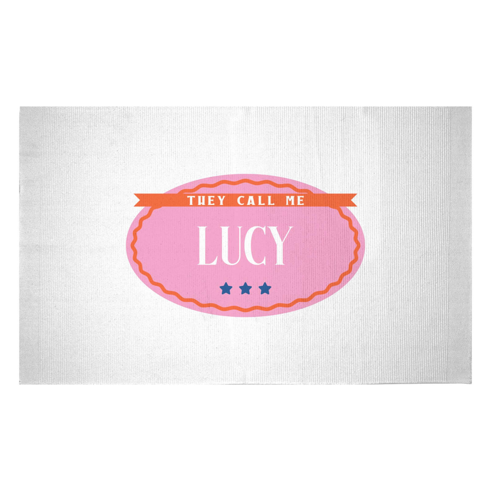 They Call Me Lucy Woven Rug - Small