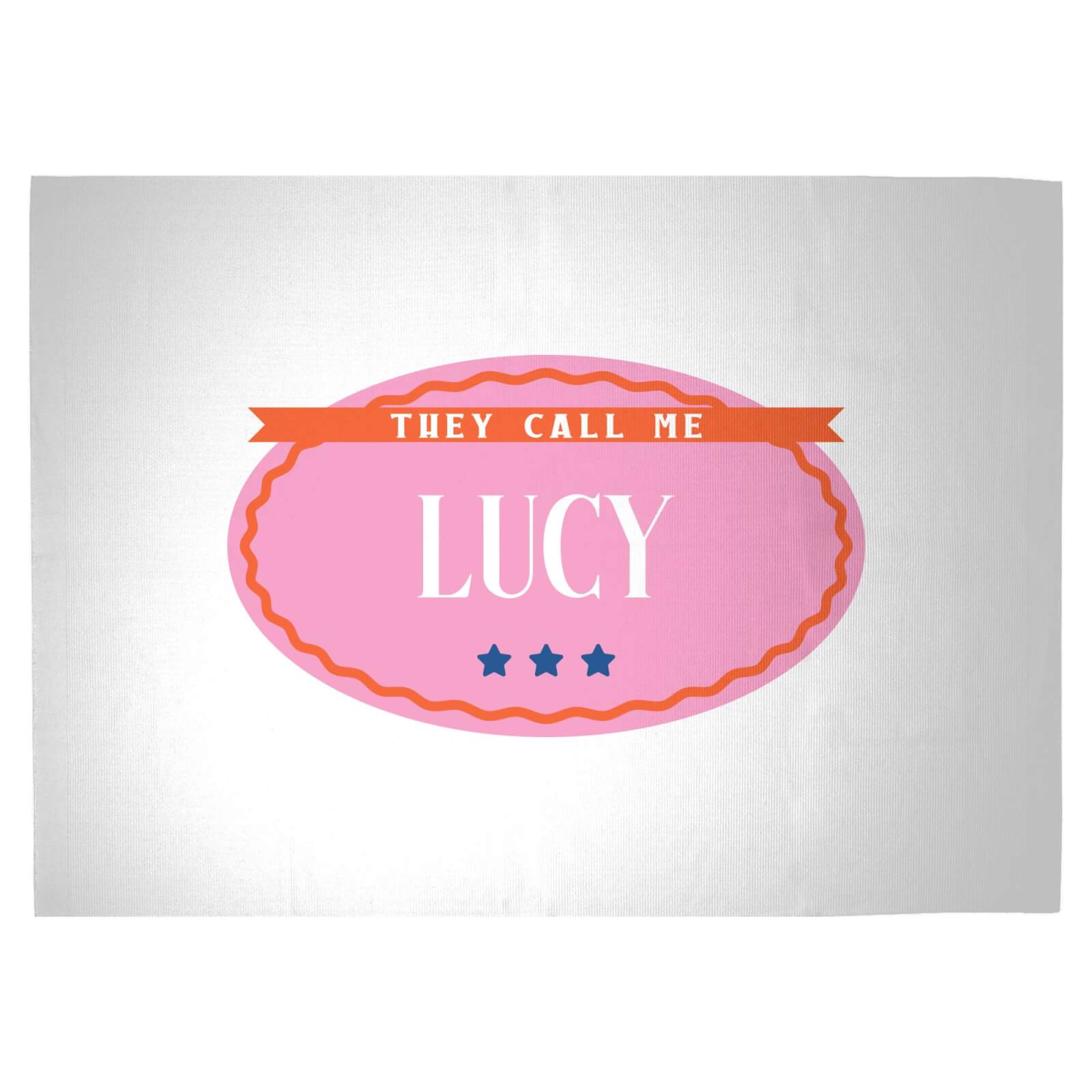 They Call Me Lucy Woven Rug - Large